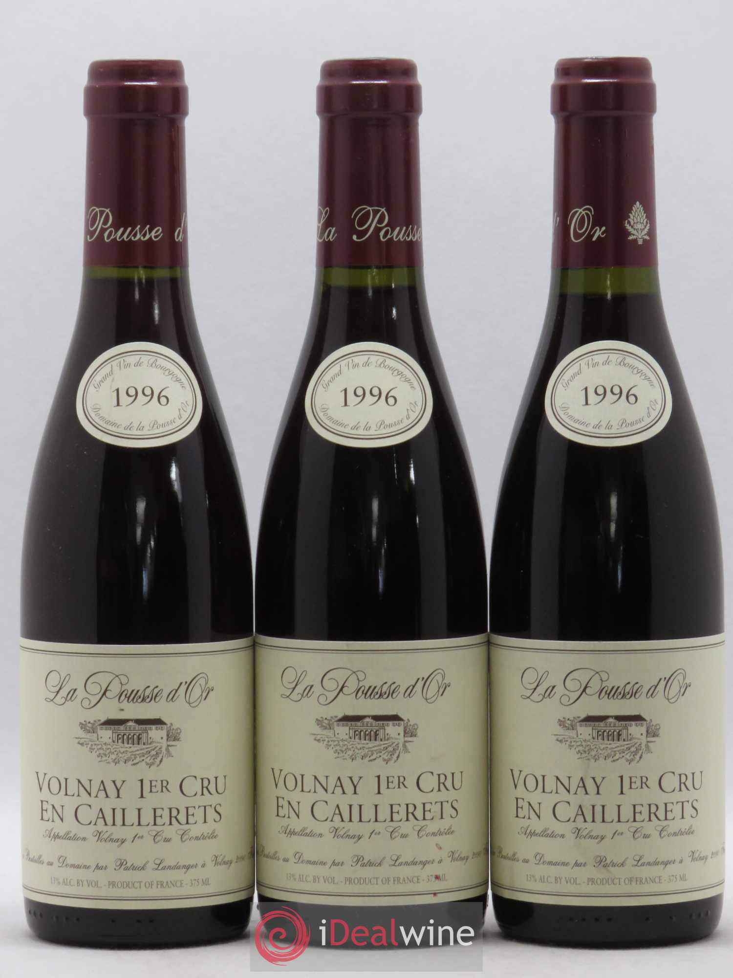 Volnay 1er Cru Les Caillerets La Pousse d'Or (Domaine de) 1996 - Posten von 3 Demi-Flaschen - 0