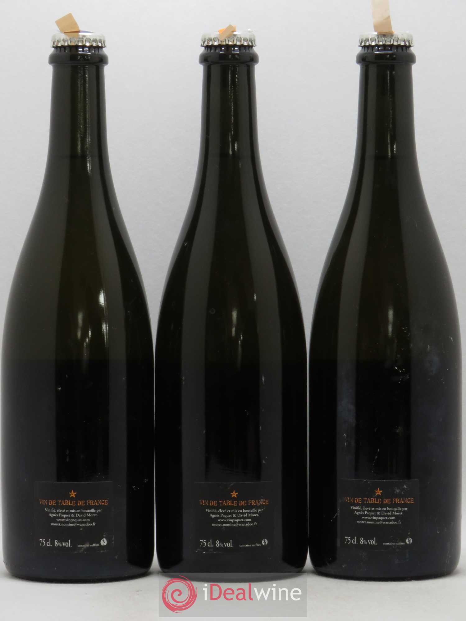 Vin de France Agnes Paquet & David Moret  Ali Boit Boit et les 40 Buveurs Méthode Ancestrale 2018 - Lot de 3 bouteilles - 1