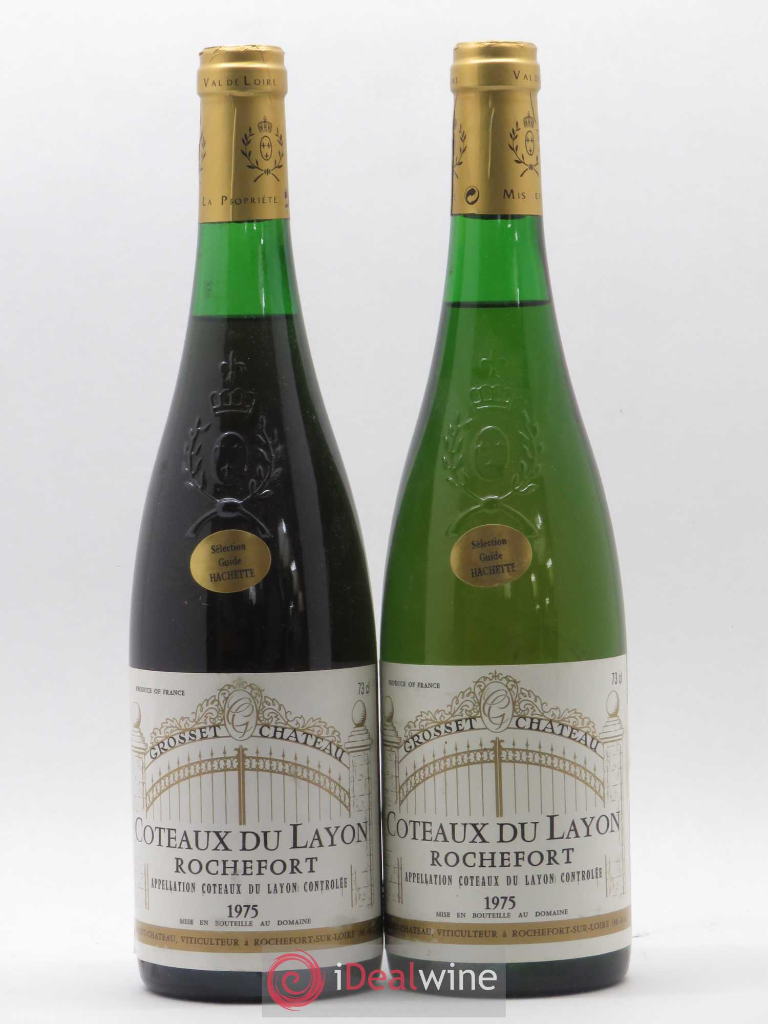 Coteaux du Layon Rochefort Grosset (sans prix de réserve) 1975 - Lotto di 2 bottiglie - 0