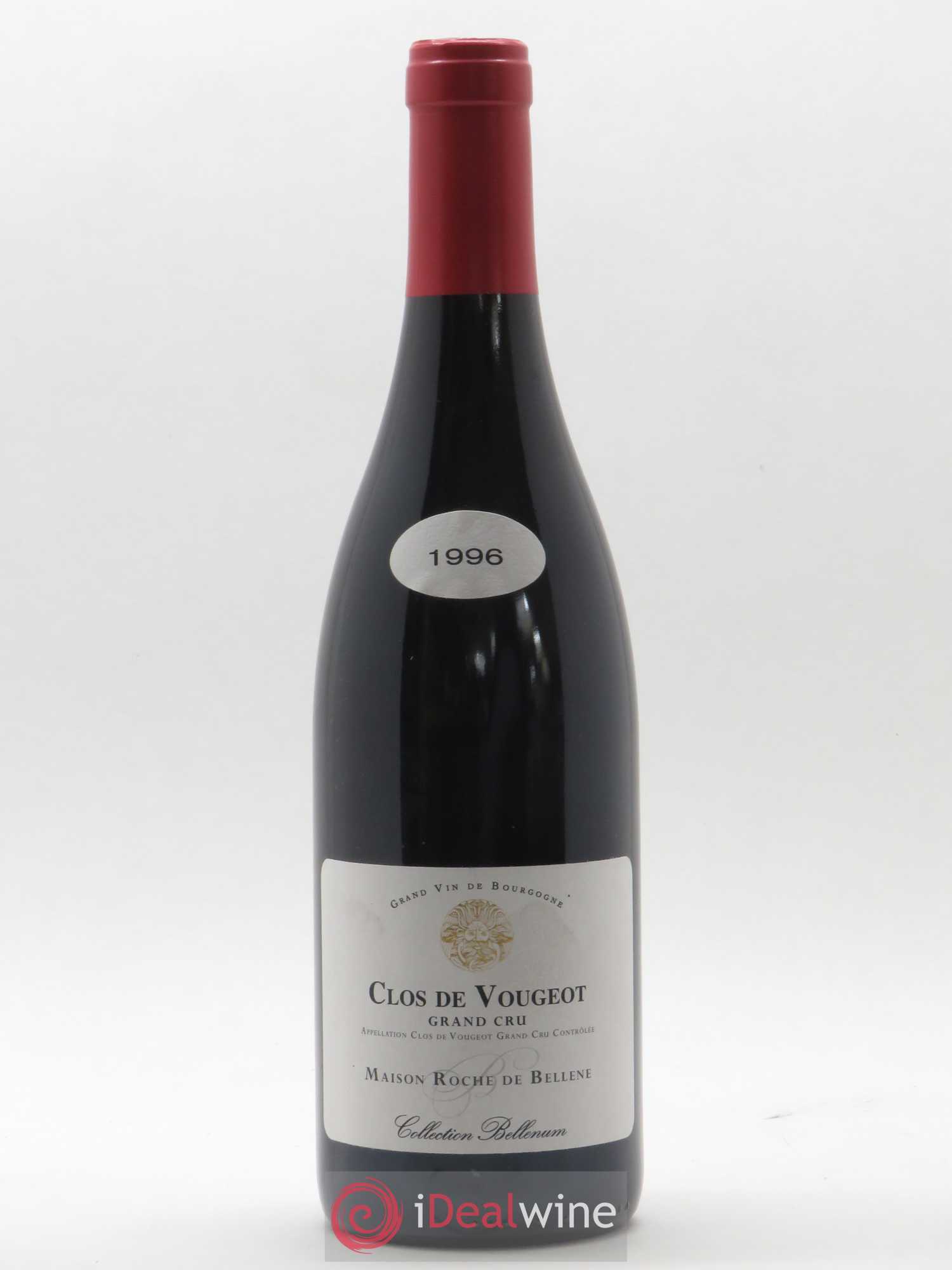Clos de Vougeot Grand Cru collection Bellenum Roche de Bellene 1996 - Lot de 1 bouteille - 0