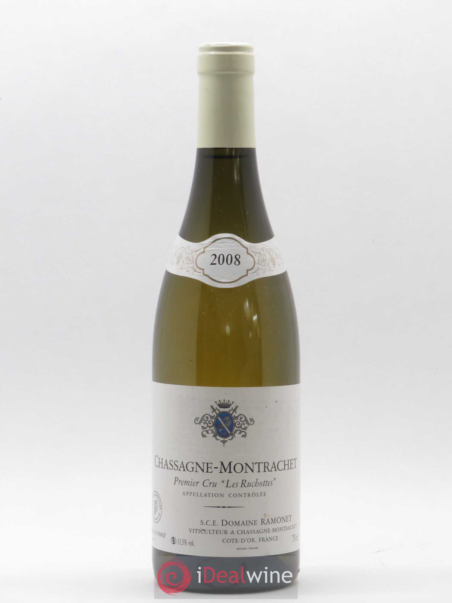 Chassagne-Montrachet 1er Cru Les Ruchottes Ramonet (Domaine) 2008 - Lot de 1 bouteille - 0