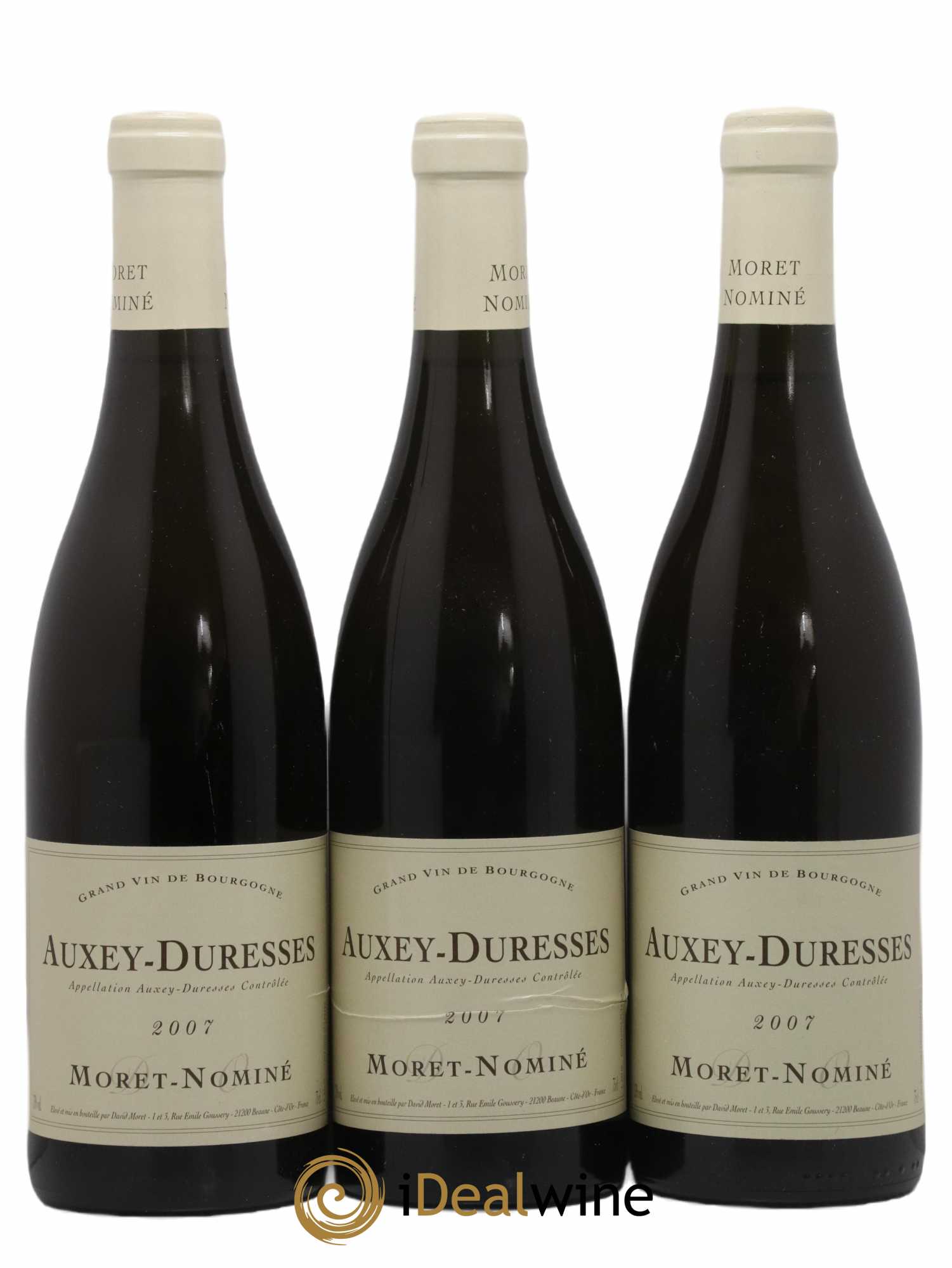 Auxey-Duresses Moret Nominet 2007 - Lot de 3 bouteilles - 0
