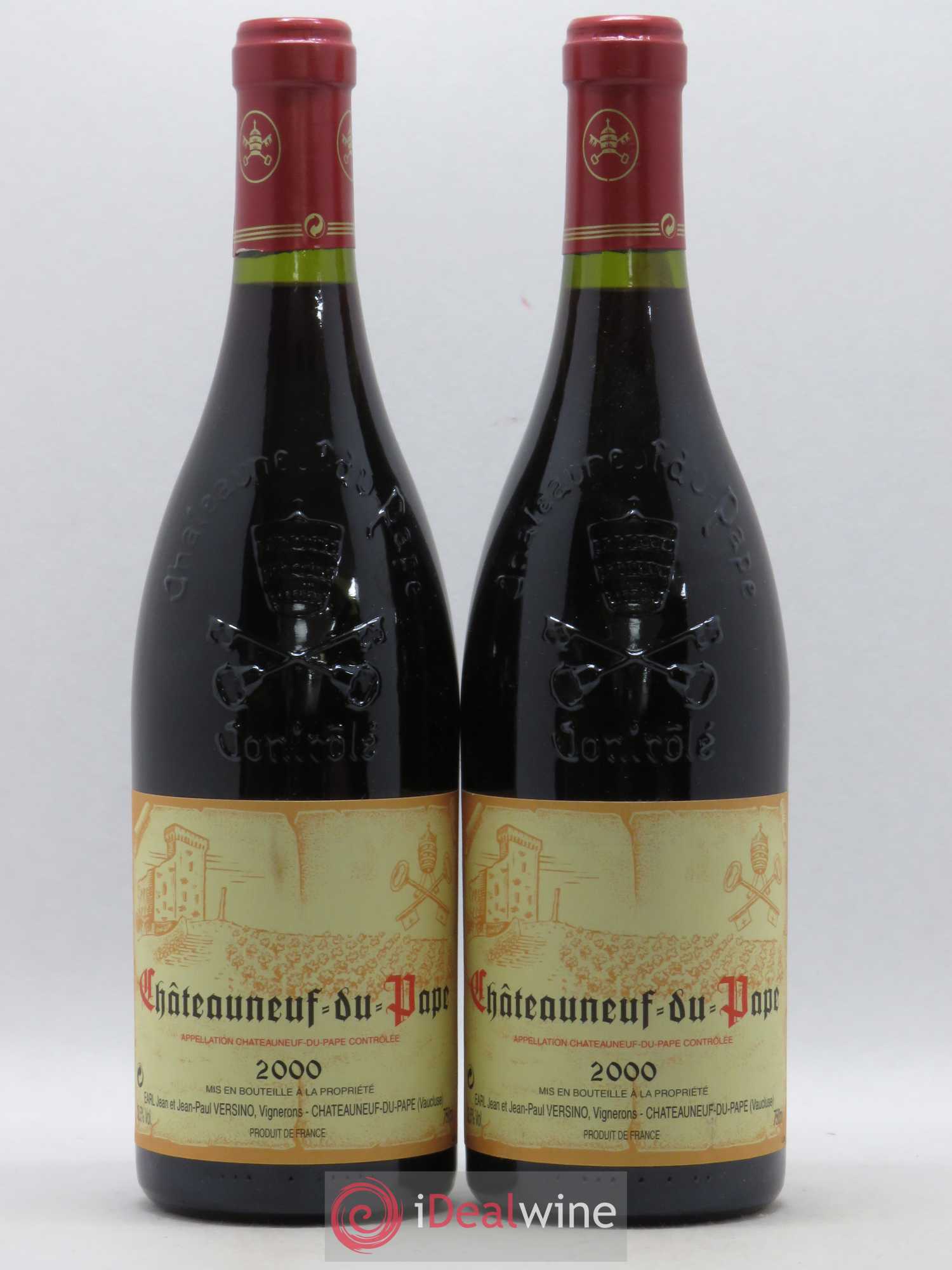 Châteauneuf-du-Pape Domaine Bois de Boursan (Domaine) Jean et Jean-Paul Versino 2000 - Lot de 2 bouteilles - 0