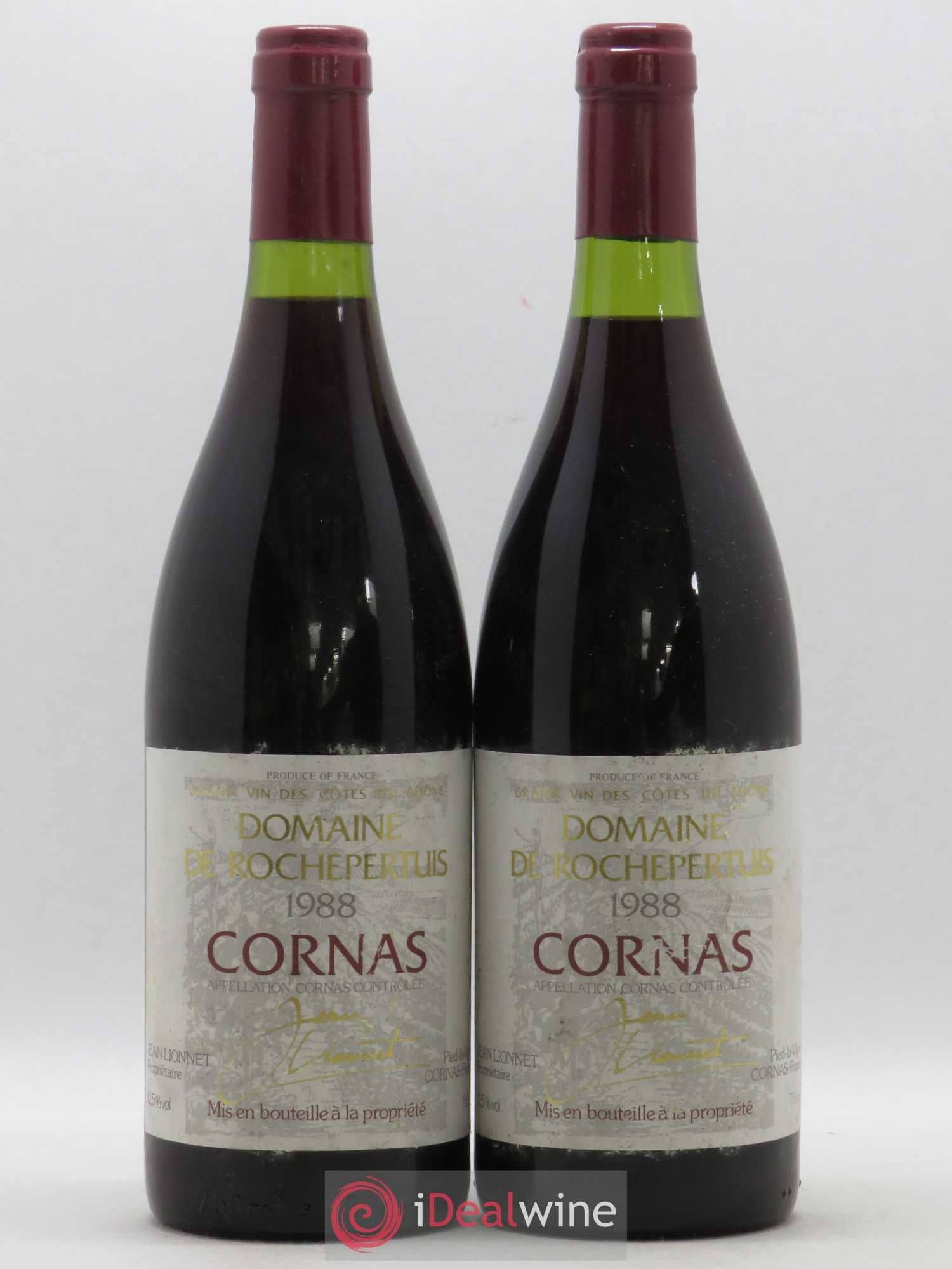 Cornas Domaine de la Rochepertuis 1988 - Lot de 2 bouteilles - 0