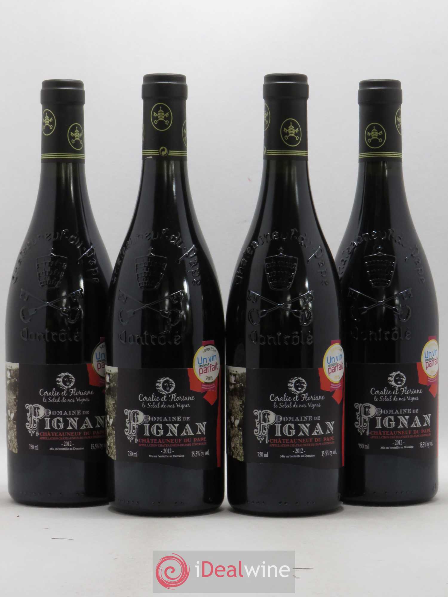 Châteauneuf-du-Pape Domaine de Pignan 2012 - Lot de 4 bouteilles - 0