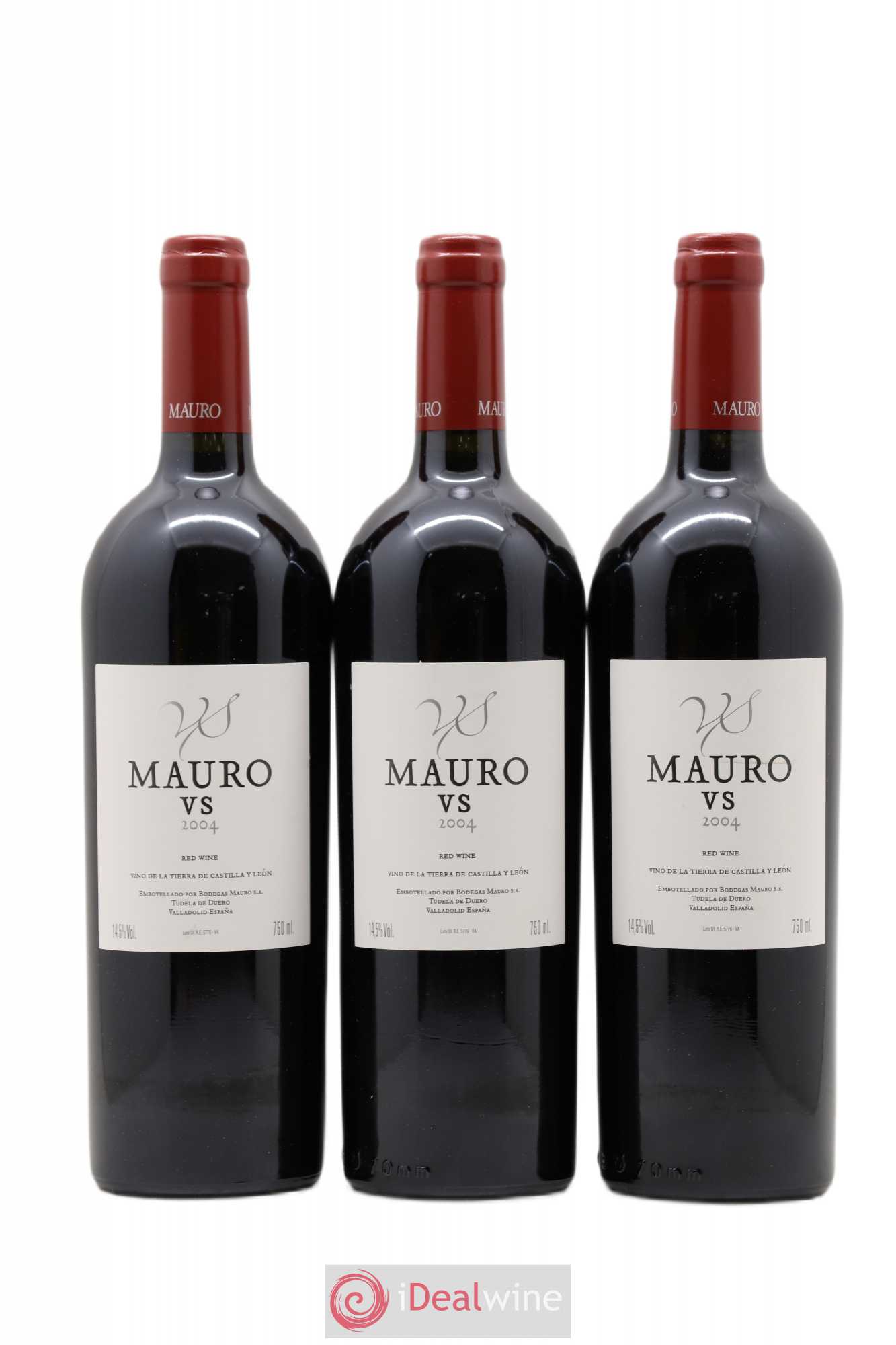 Vino de la Terra de Castilla y Leon VS Bodegas Mauro 2004 - Lot de 3 bouteilles - 0
