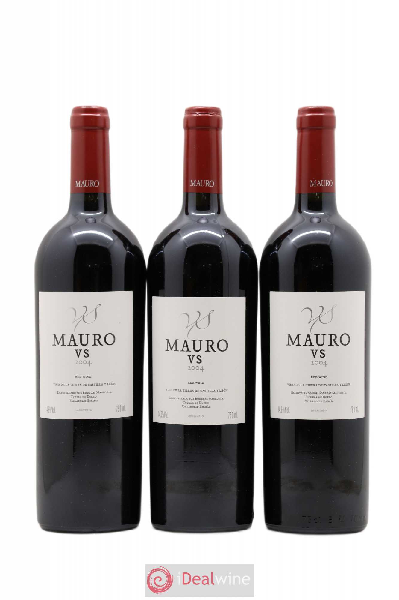 Vino de la Terra de Castilla y Leon VS Bodegas Mauro 2004 - Lot de 3 bouteilles - 0