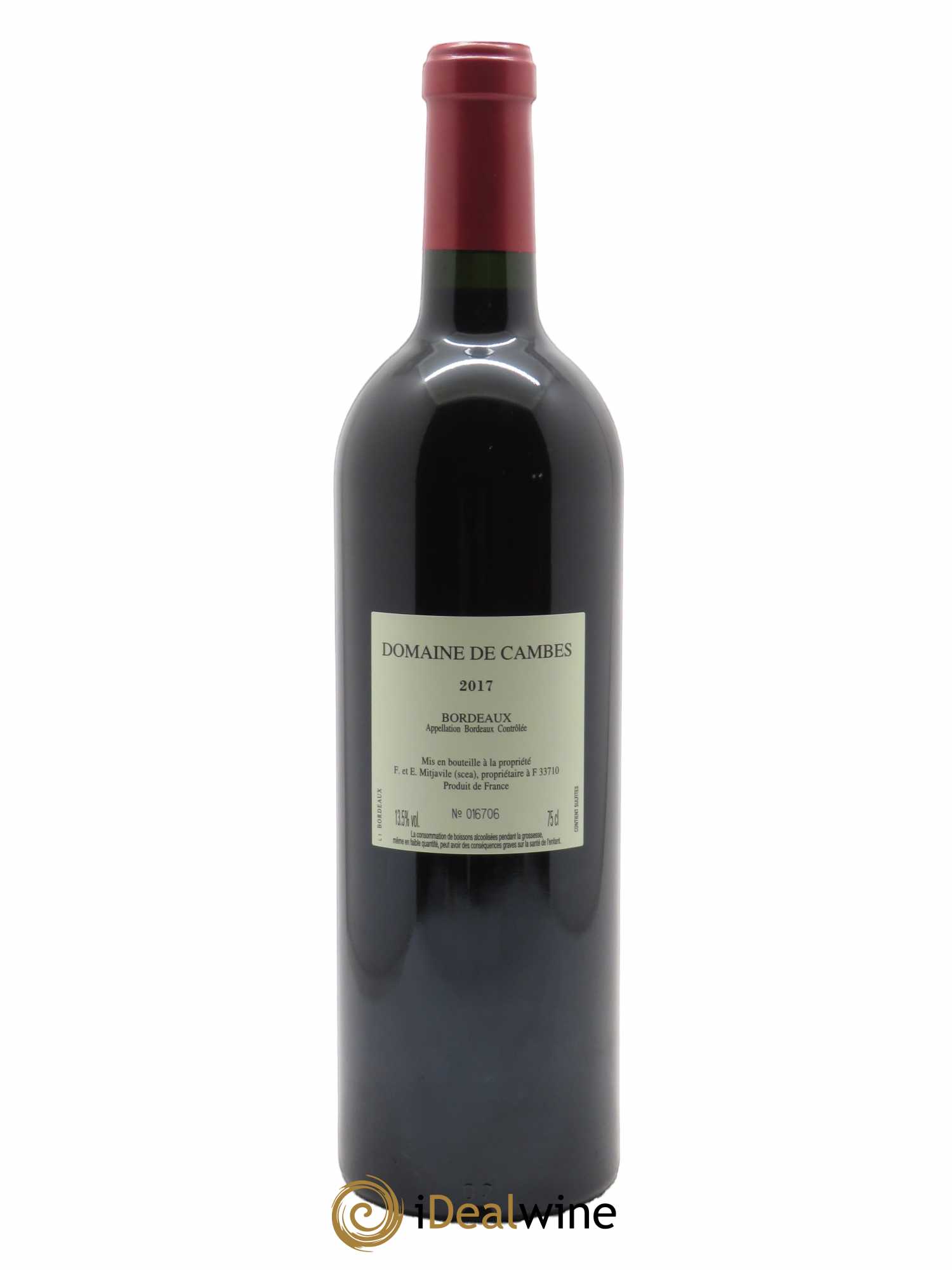 Domaine de Cambes 2017 - Lot of 1 bottle - 1