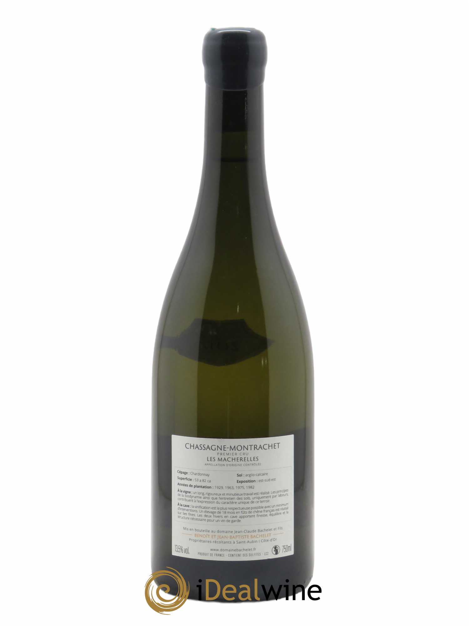 Chassagne-Montrachet 1er Cru Les Macherelles Jean-Claude Bachelet (Domaine) 2017 - Lot de 1 bouteille - 1
