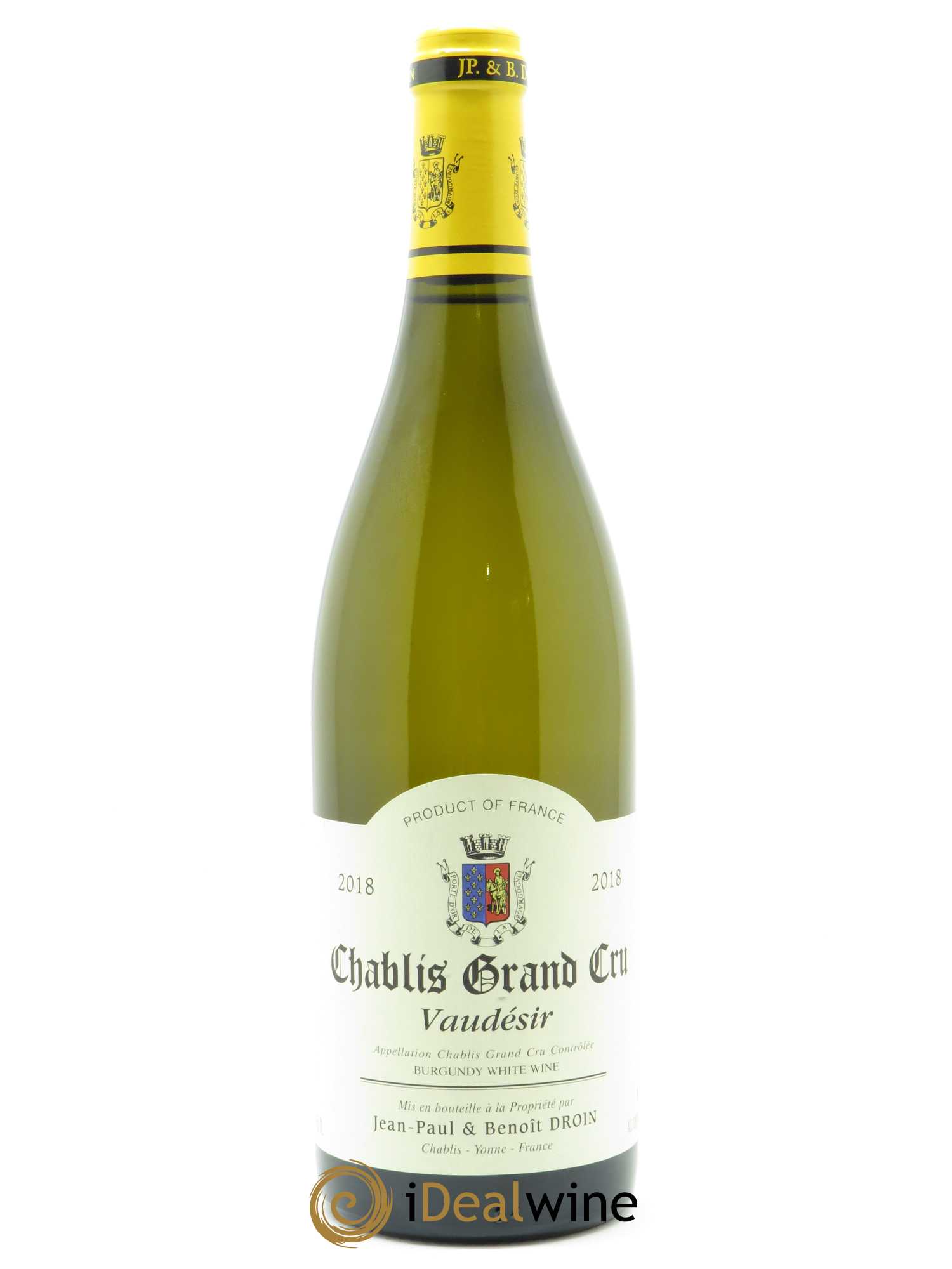 Chablis Grand Cru Vaudésir Jean-Paul & Benoît Droin (Domaine) 2018 - Posten von 1 Flasche - 0