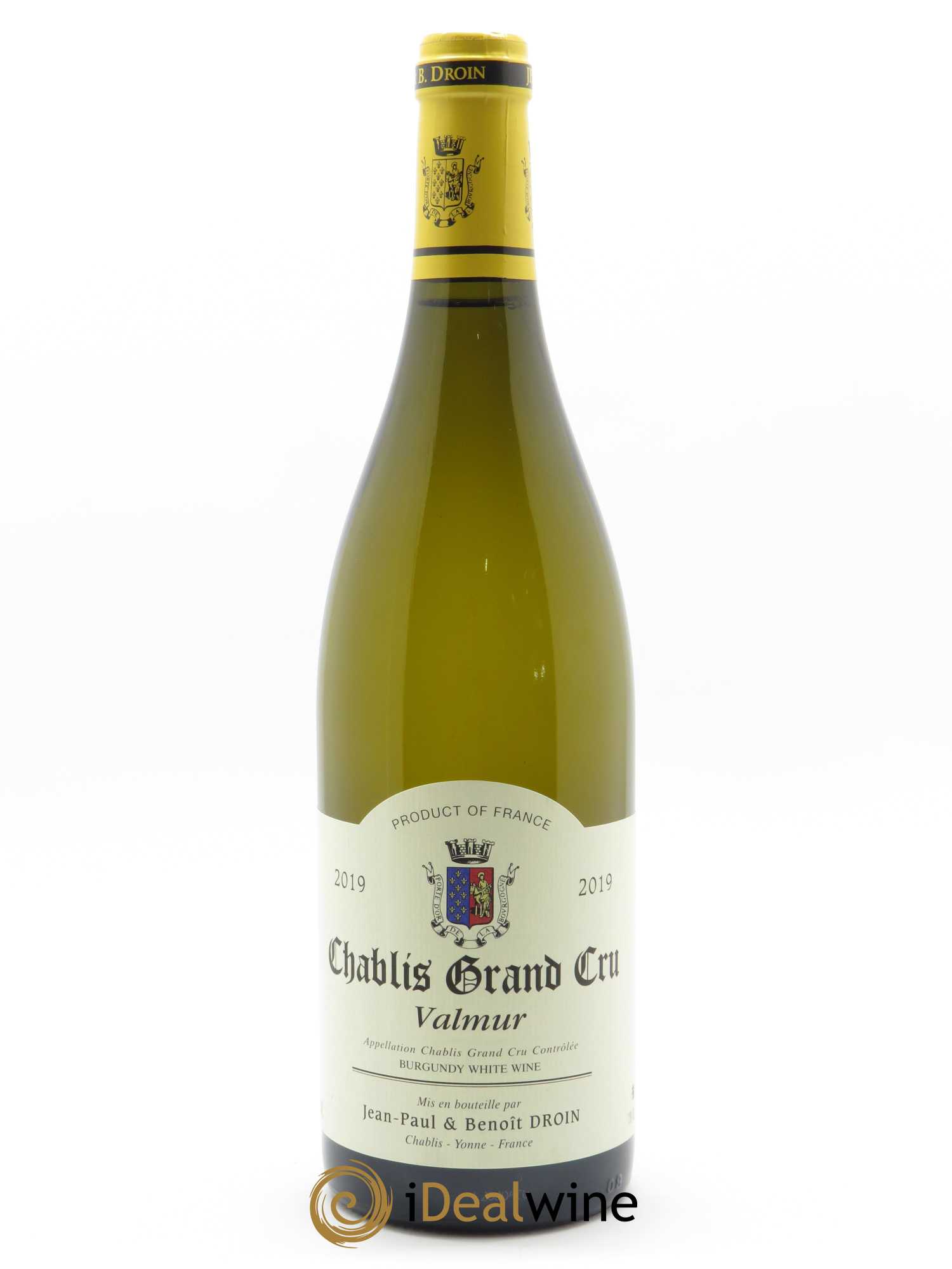 Chablis Grand Cru Valmur Jean-Paul & Benoît Droin (Domaine) 2019 - Lot de 1 bouteille - 0