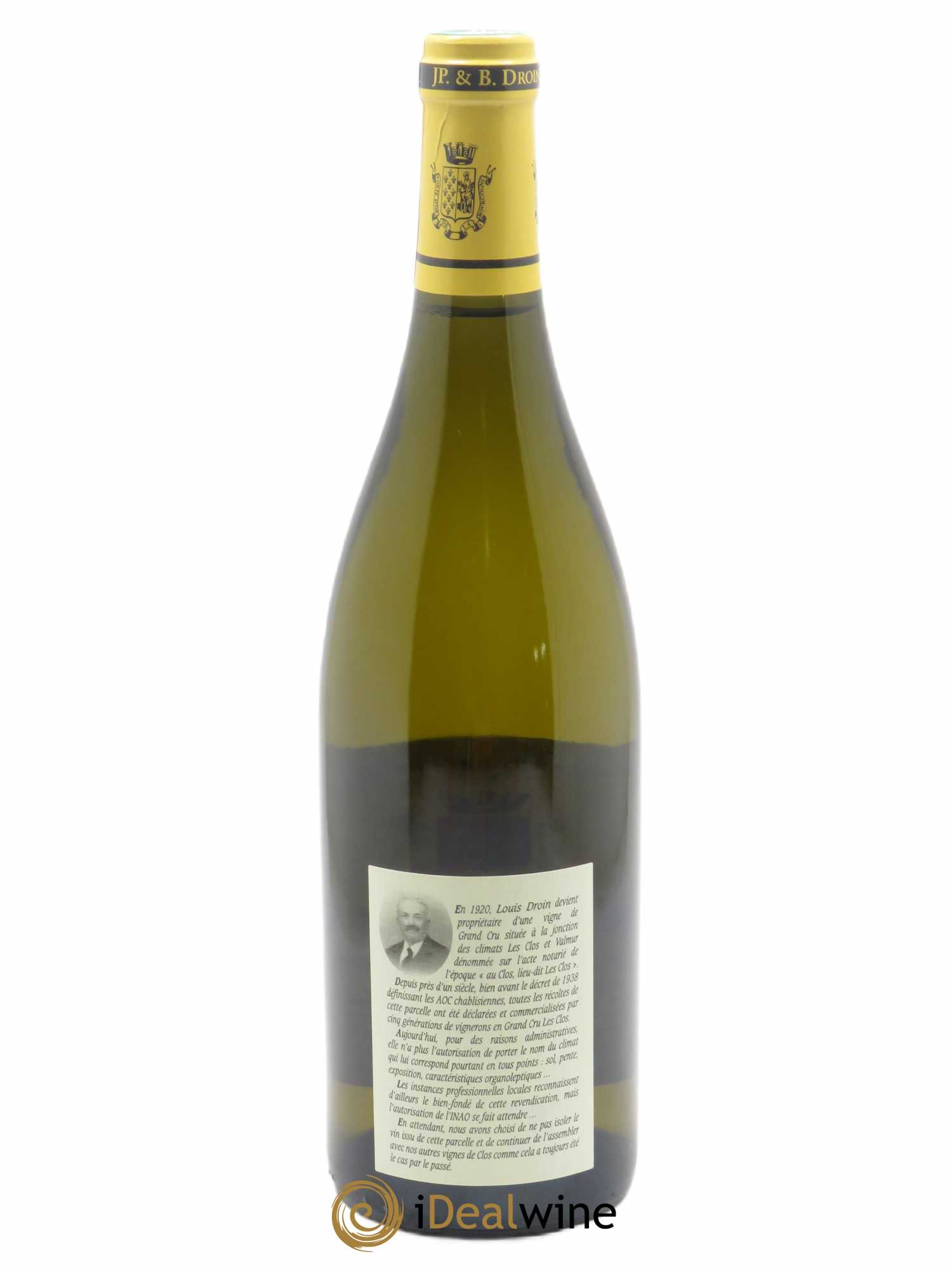Chablis Grand Cru Les Clos Jean-Paul & Benoît Droin (Domaine) 2020 - Lot de 1 bouteille - 1