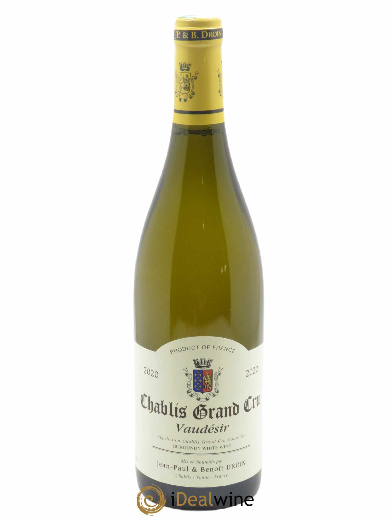 Chablis Grand Cru Vaudésir Jean-Paul & Benoît Droin (Domaine) 2020 - Lot de 1 bouteille - 0