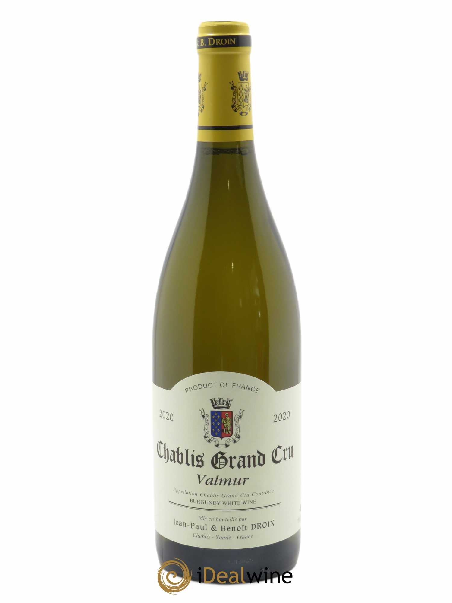 Chablis Grand Cru Valmur Jean-Paul & Benoît Droin (Domaine) 2020 - Lot de 1 bouteille - 0