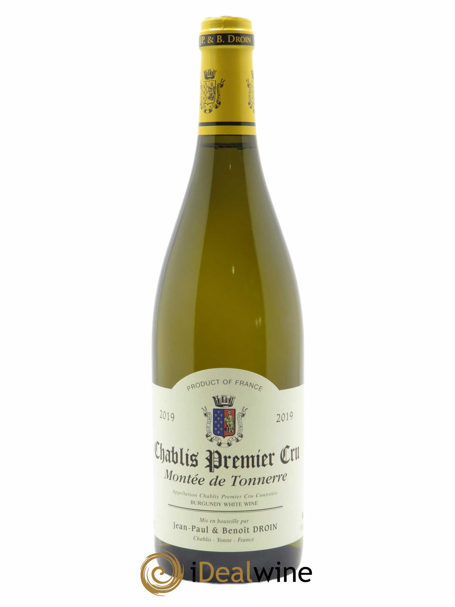 Chablis 1er Cru Montée de Tonnerre Jean-Paul & Benoît Droin (Domaine) 2019 - Posten von 1 Flasche - 0