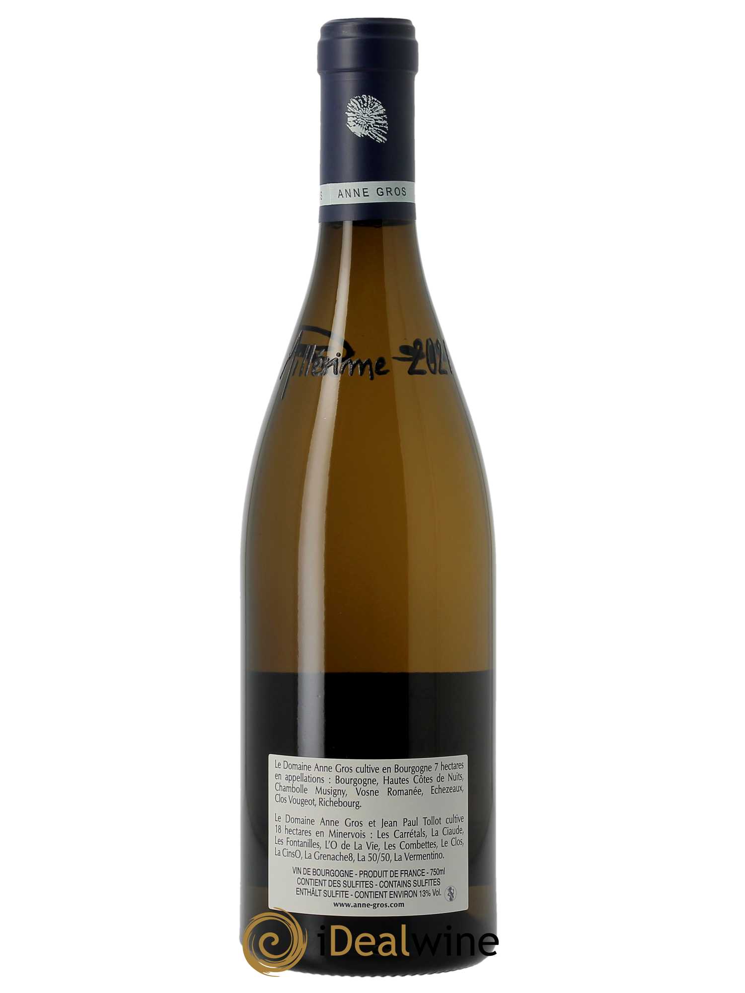 Bourgogne Chardonnay Anne Gros 2021 - Lot de 1 bouteille - 1