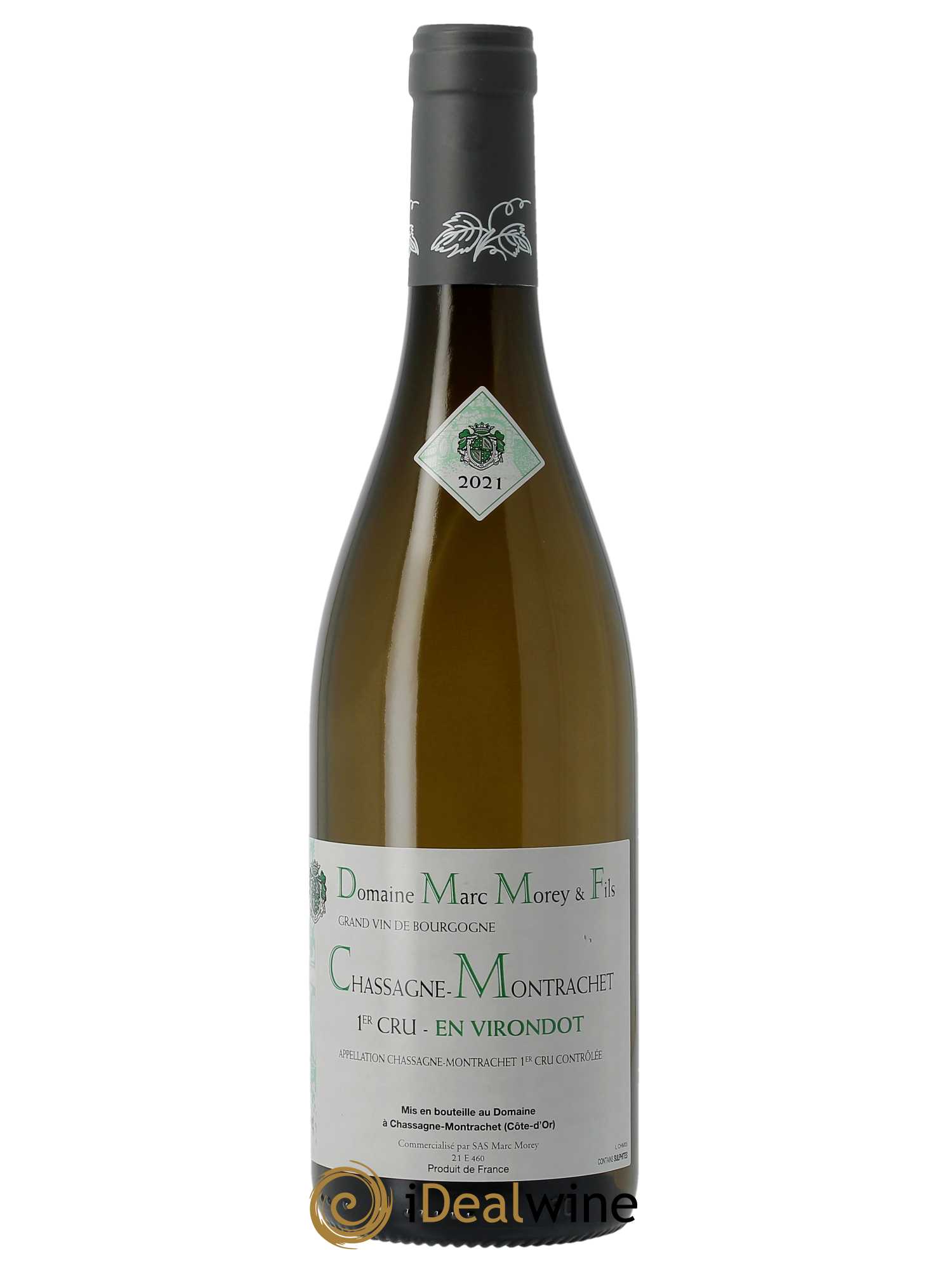 Chassagne-Montrachet 1er Cru En Virondot Marc Morey 2021 - Lot de 1 bouteille - 0