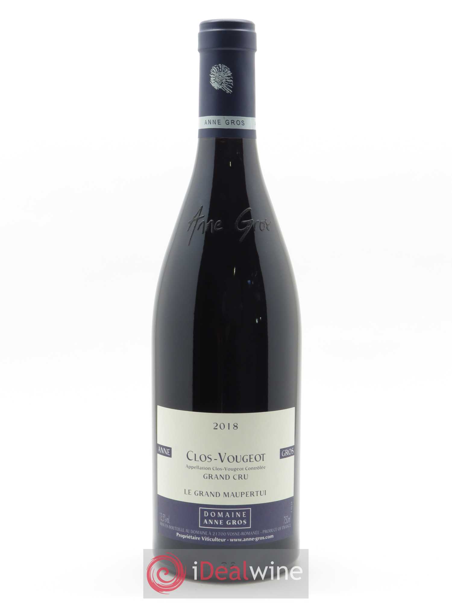 Clos de Vougeot Grand Cru Le Grand Maupertui Anne Gros 2018 - Lot de 1 bouteille - 0