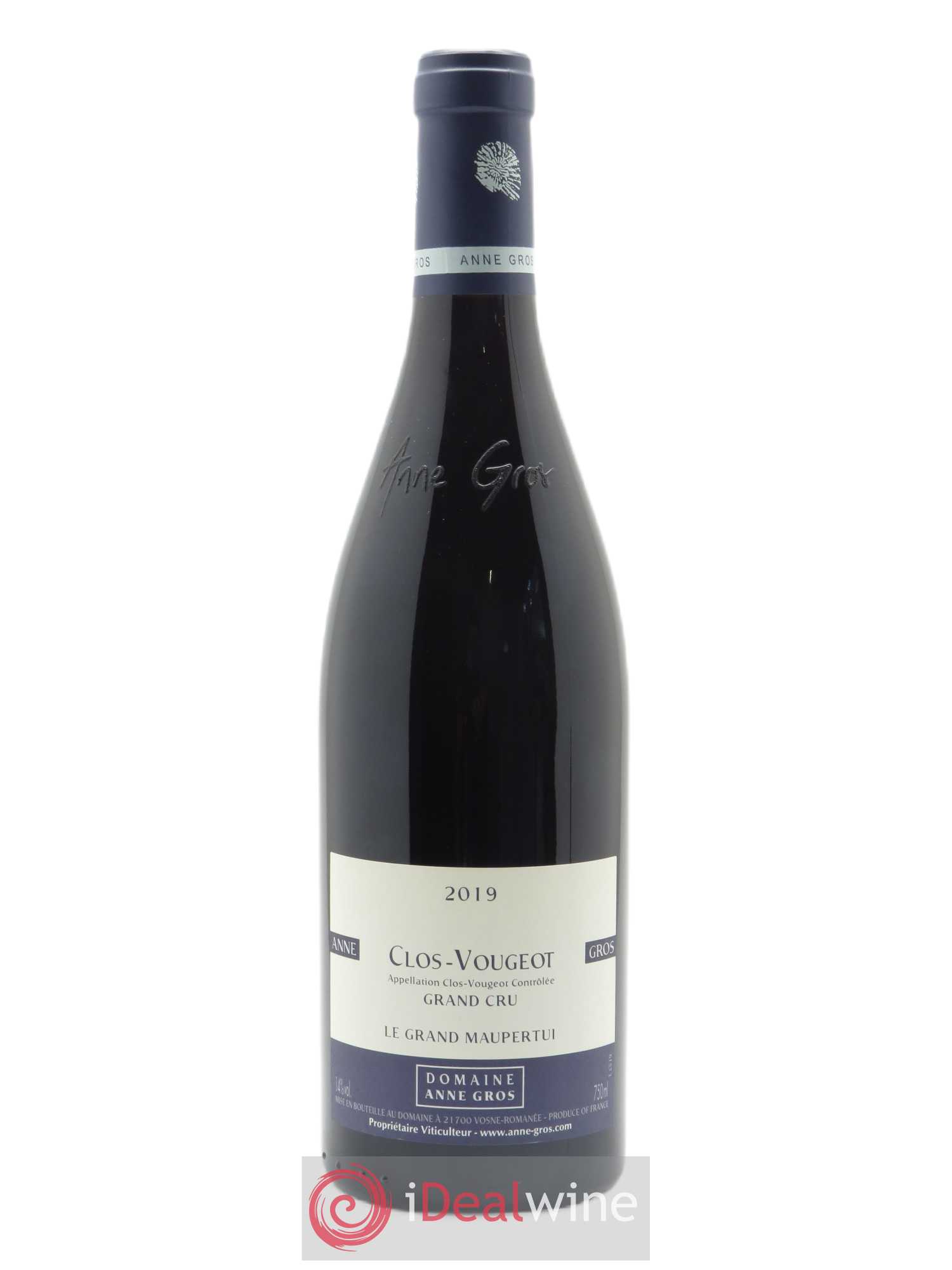 Clos de Vougeot Grand Cru Le Grand Maupertui Anne Gros 2019 - Lot de 1 bouteille - 0