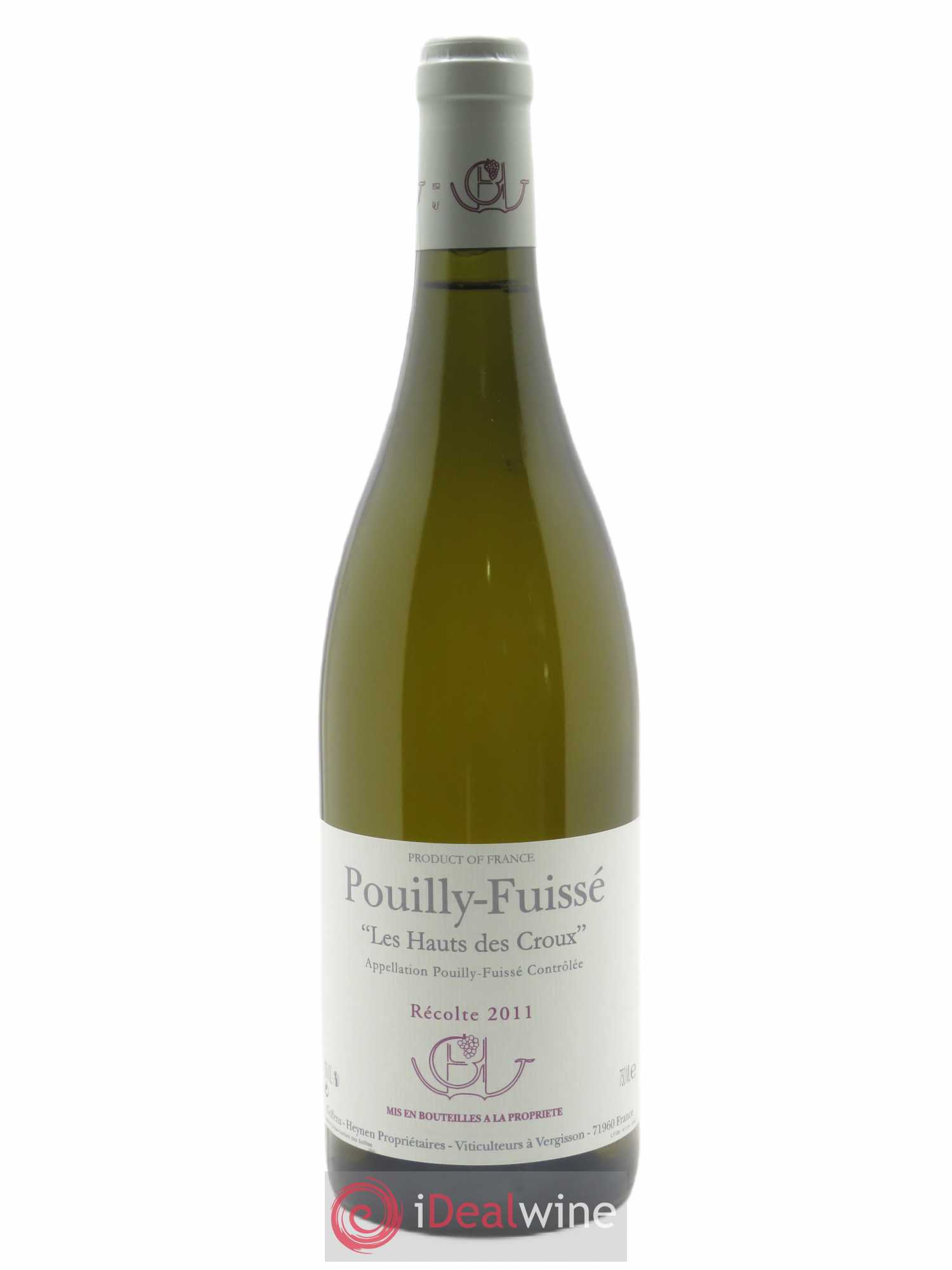 Pouilly-Fuissé Les Hauts des Croux Guffens-Heynen 2011 - Lot de 1 bouteille - 0