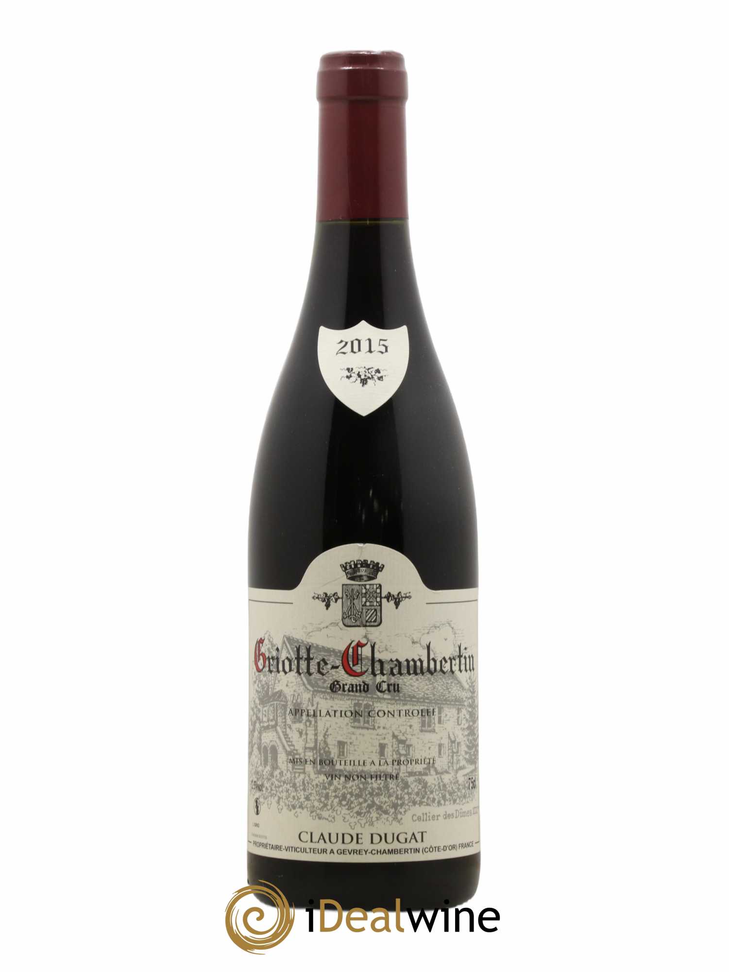 Griotte-Chambertin Grand Cru Claude Dugat 2015 - Lot de 1 bouteille - 0