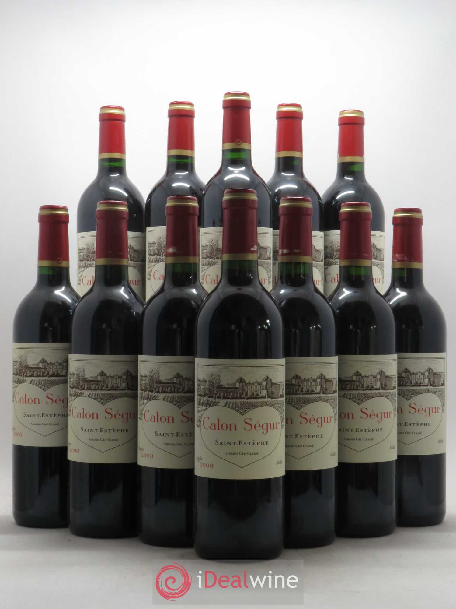 Château Calon Ségur 3ème Grand Cru Classé 2003 - Lot de 12 bouteilles - 0