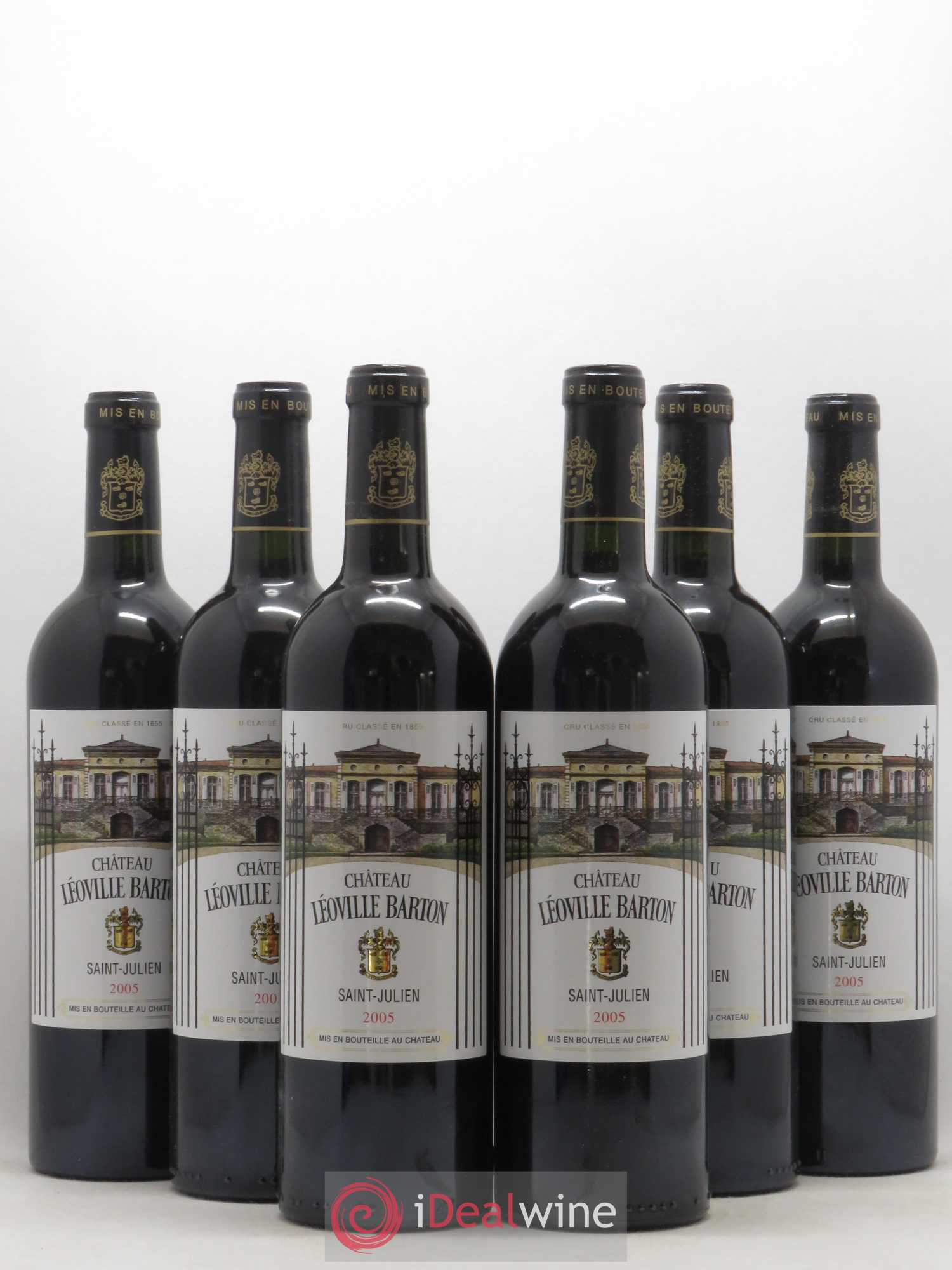 Château Léoville Barton 2ème Grand Cru Classé 2005 - Lot de 6 bouteilles - 0