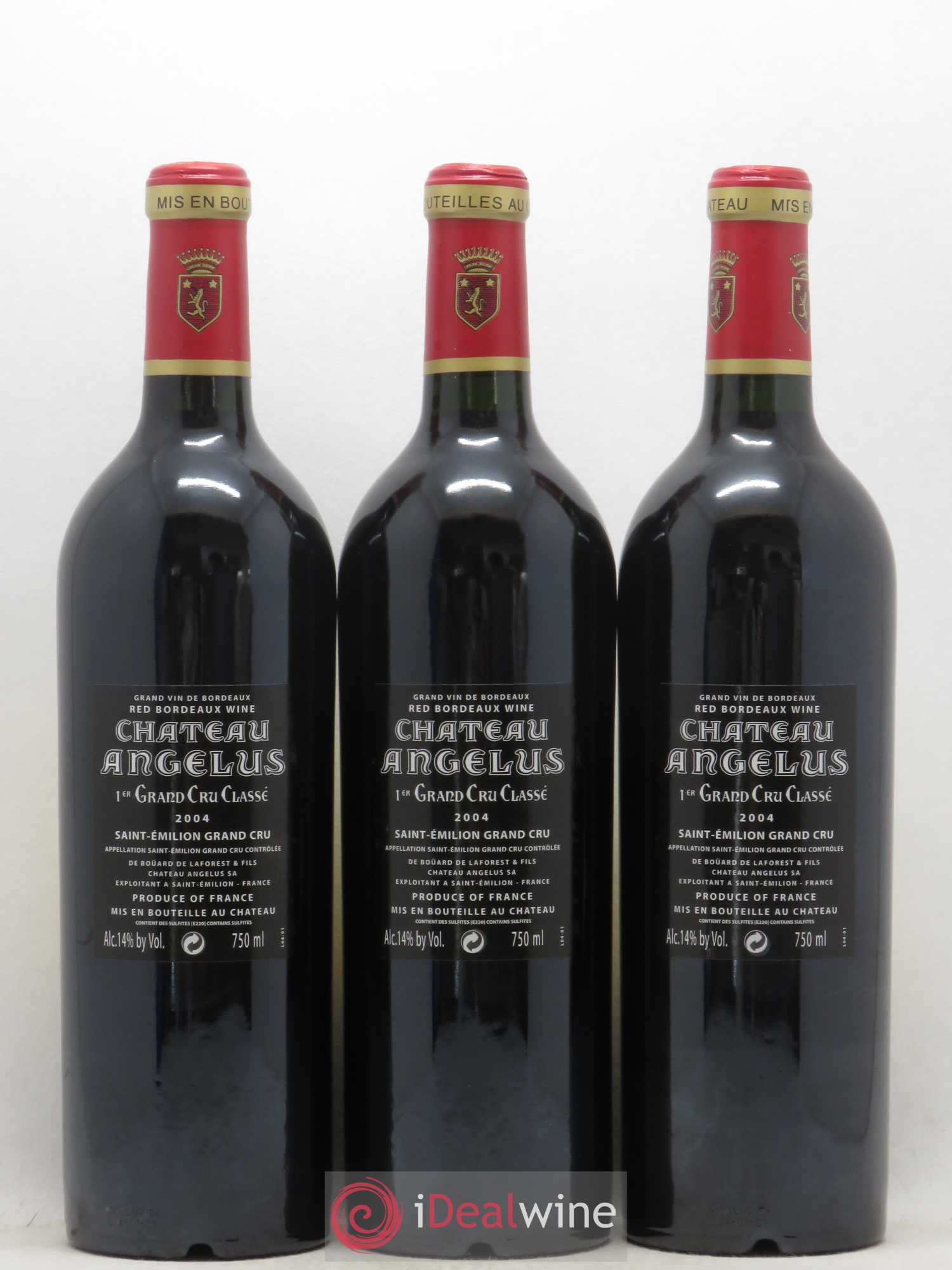 Château Angélus 1er Grand Cru Classé A 2004 - Lot de 12 bouteilles - 2