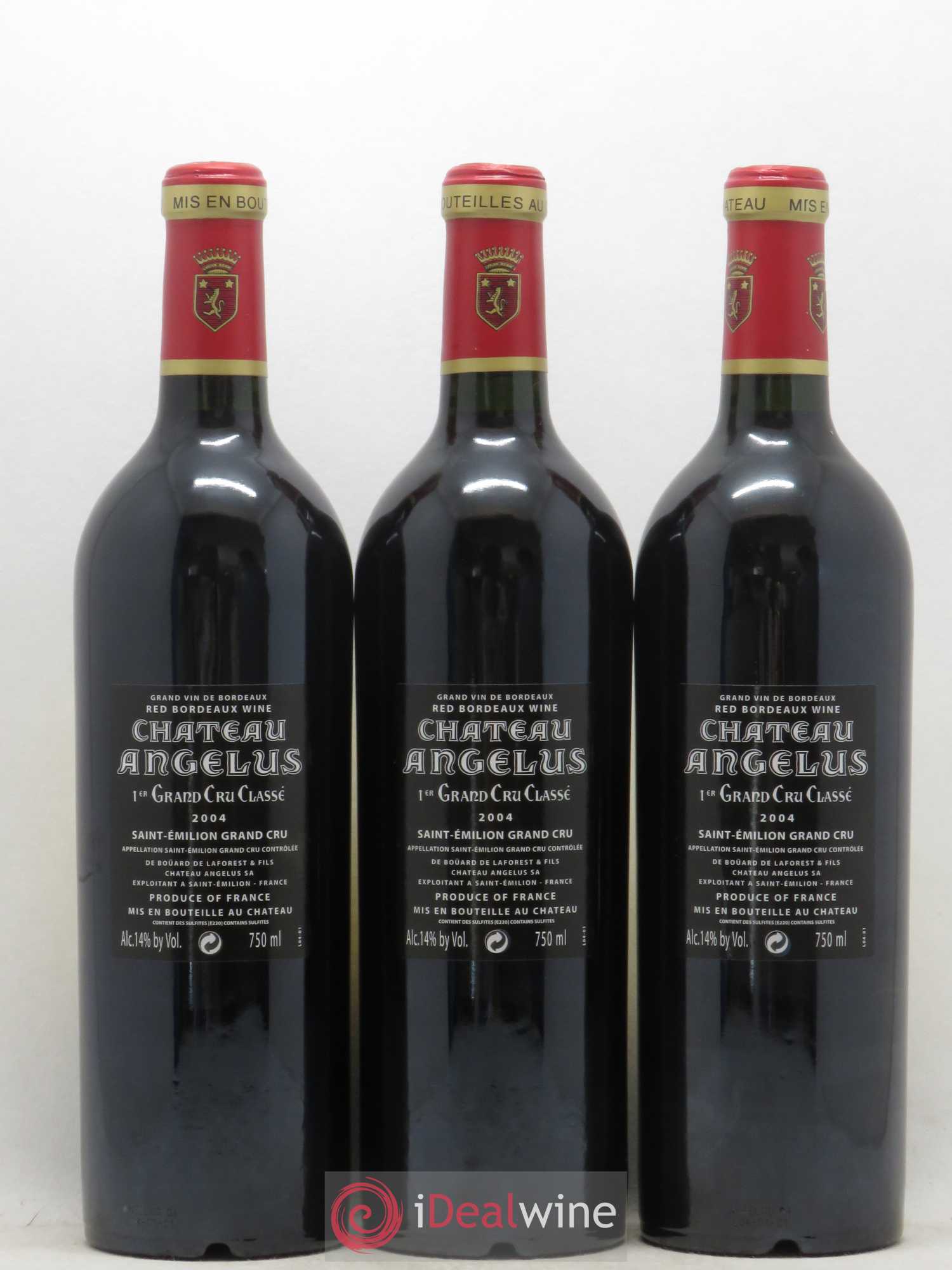 Château Angélus 1er Grand Cru Classé A 2004 - Lot de 12 bouteilles - 8