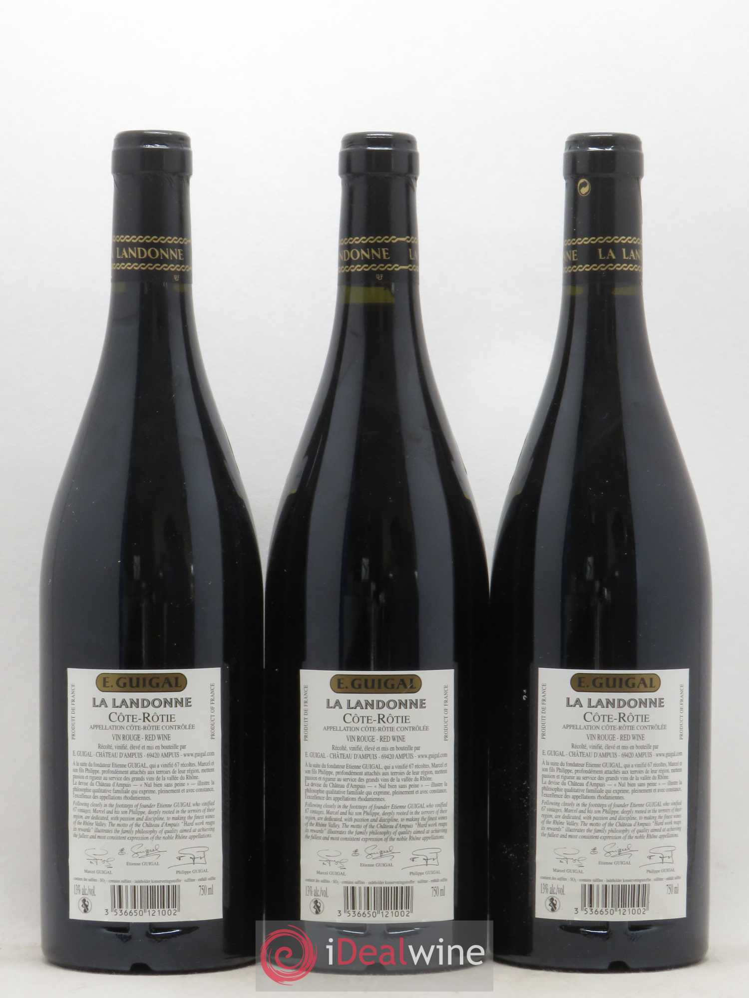 Côte-Rôtie La Landonne Guigal 2005 - Lot de 3 bouteilles - 1