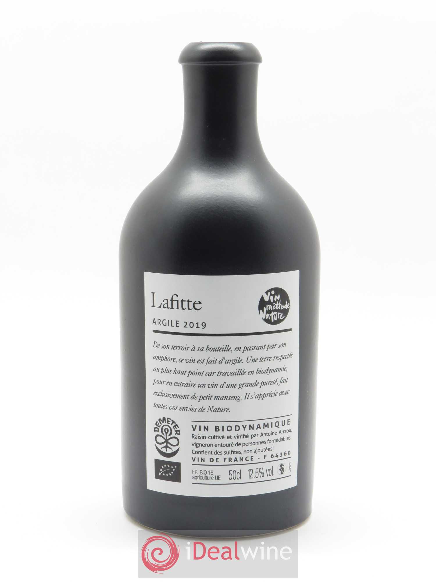 Vin de France Argile Château Lafitte (50cl) 2019 - Lot de 1 bouteille - 1