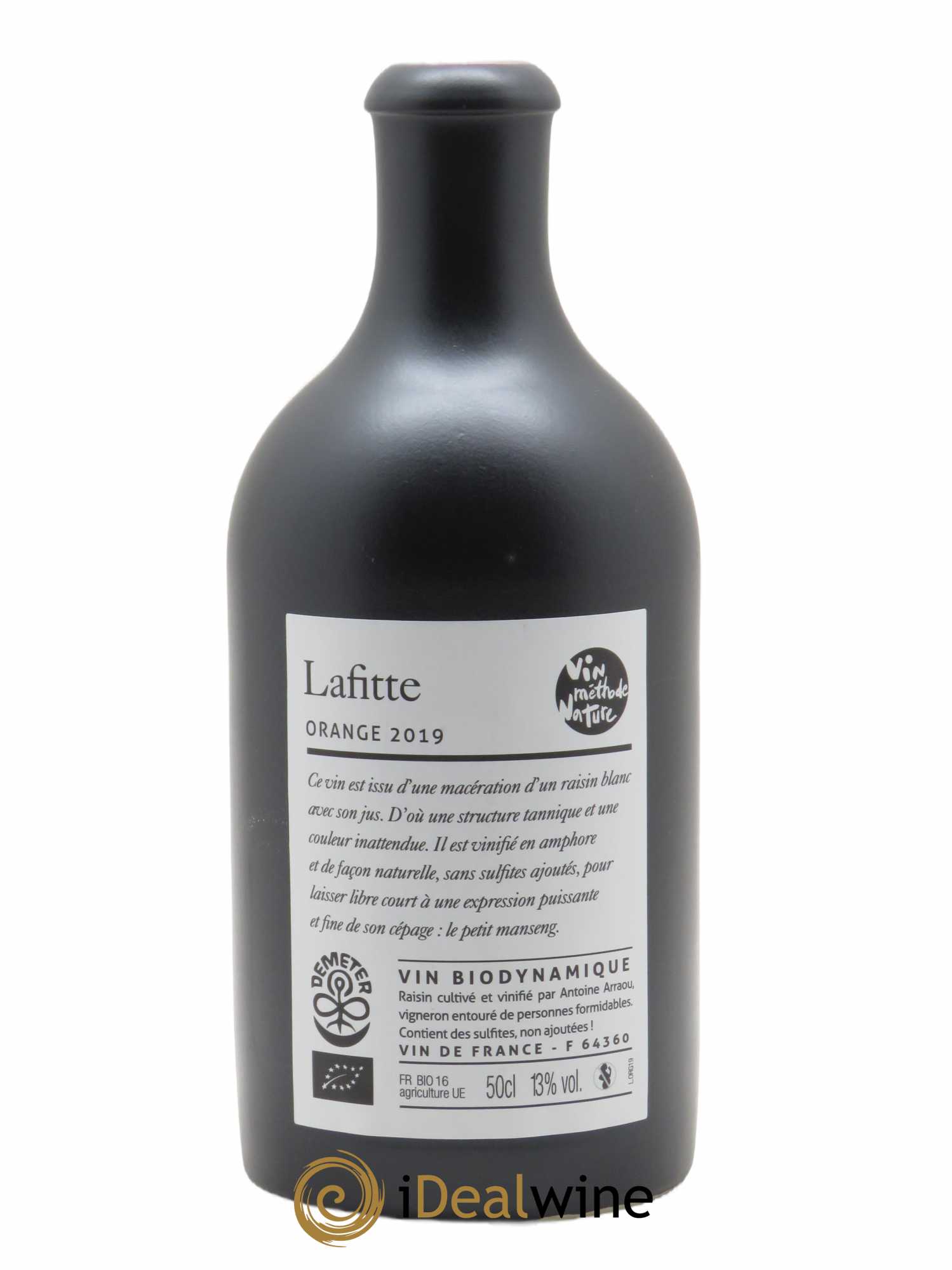 Vin de France Orange Château Lafitte (50cl) 2020 - Lot de 1 bouteille - 1