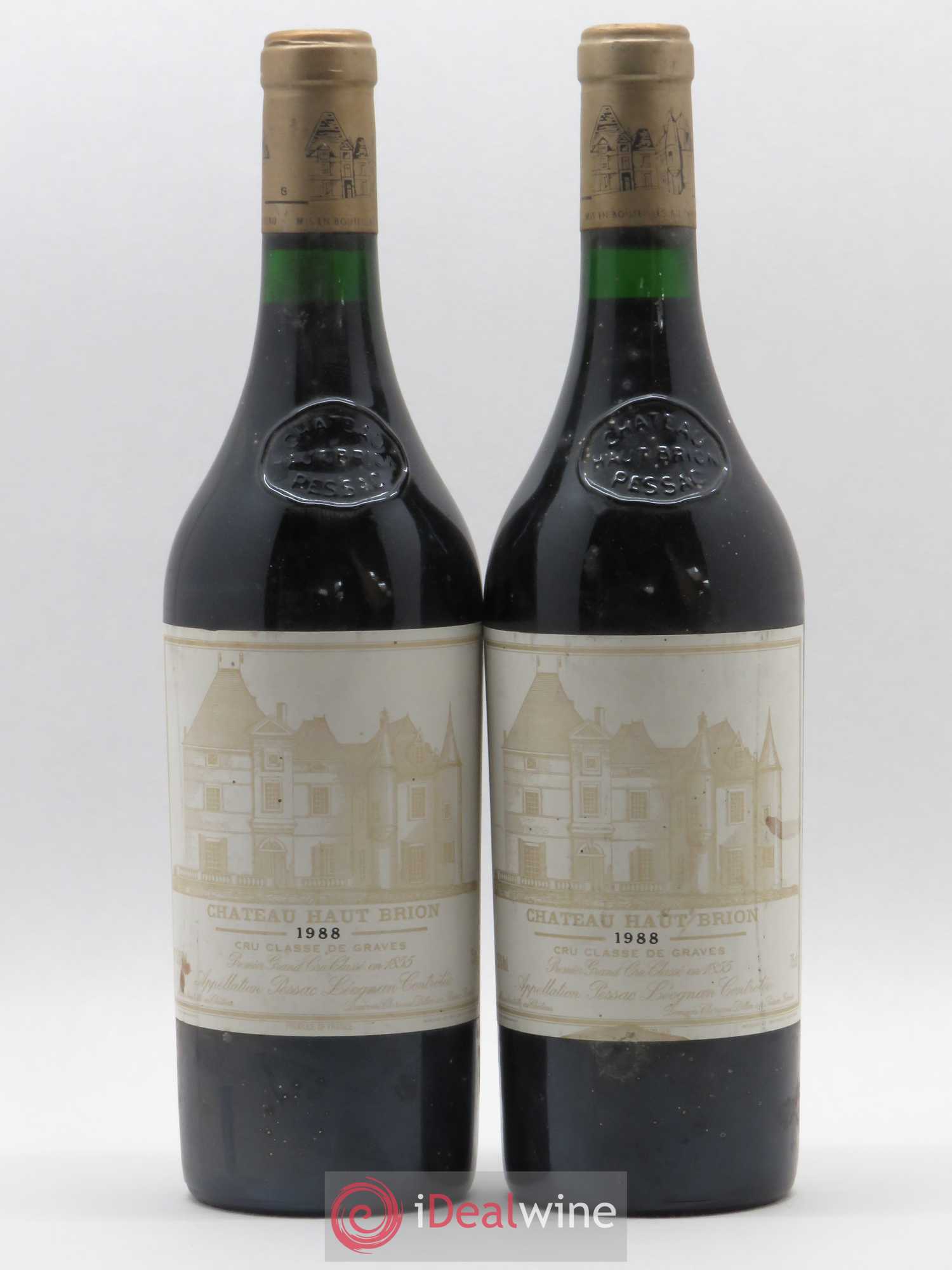 Château Haut Brion 1er Grand Cru Classé 1988 - Lot de 2 bouteilles - 0