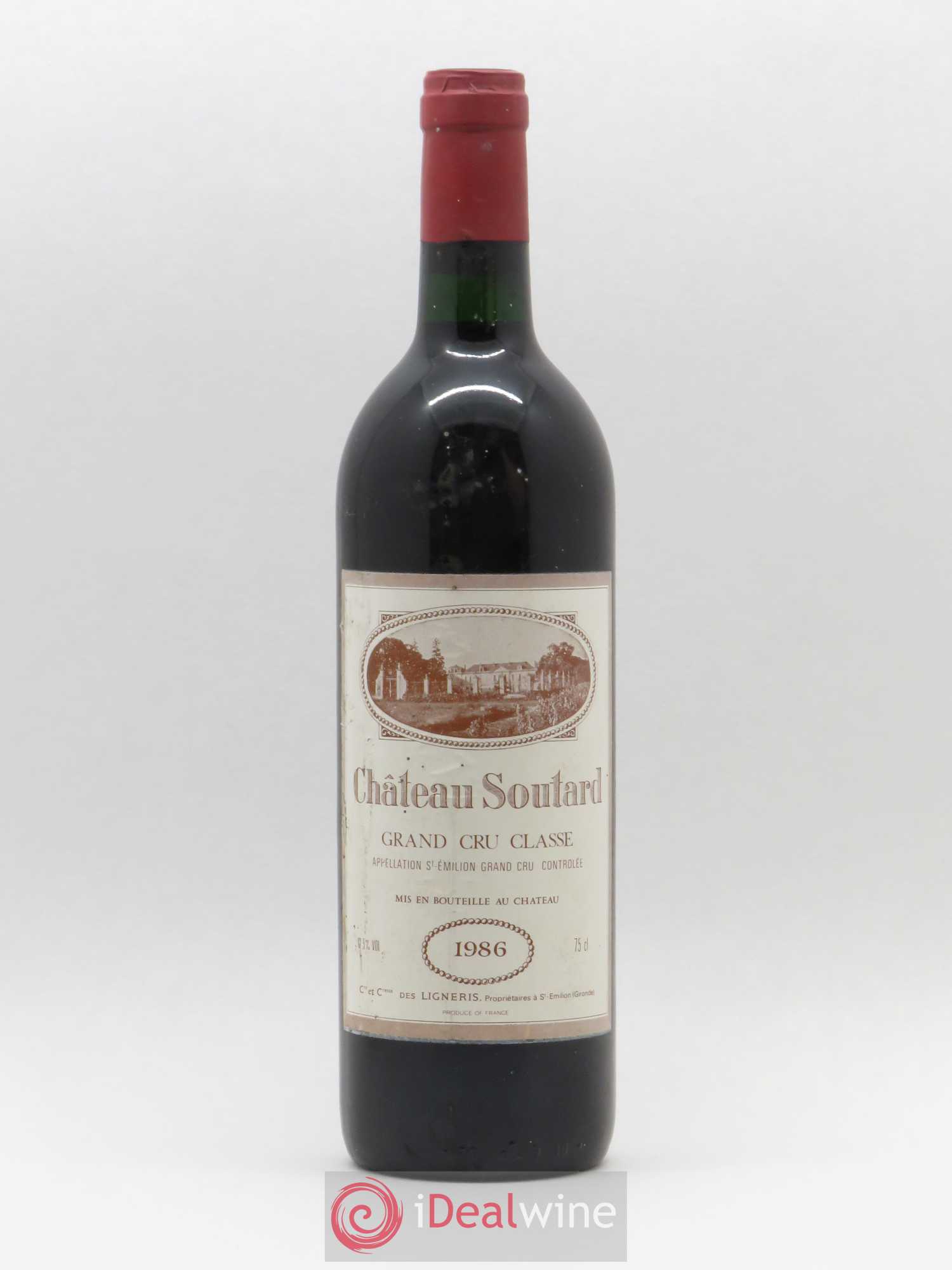 Château Soutard Grand Cru Classé 1986 - Lot de 1 bouteille - 0