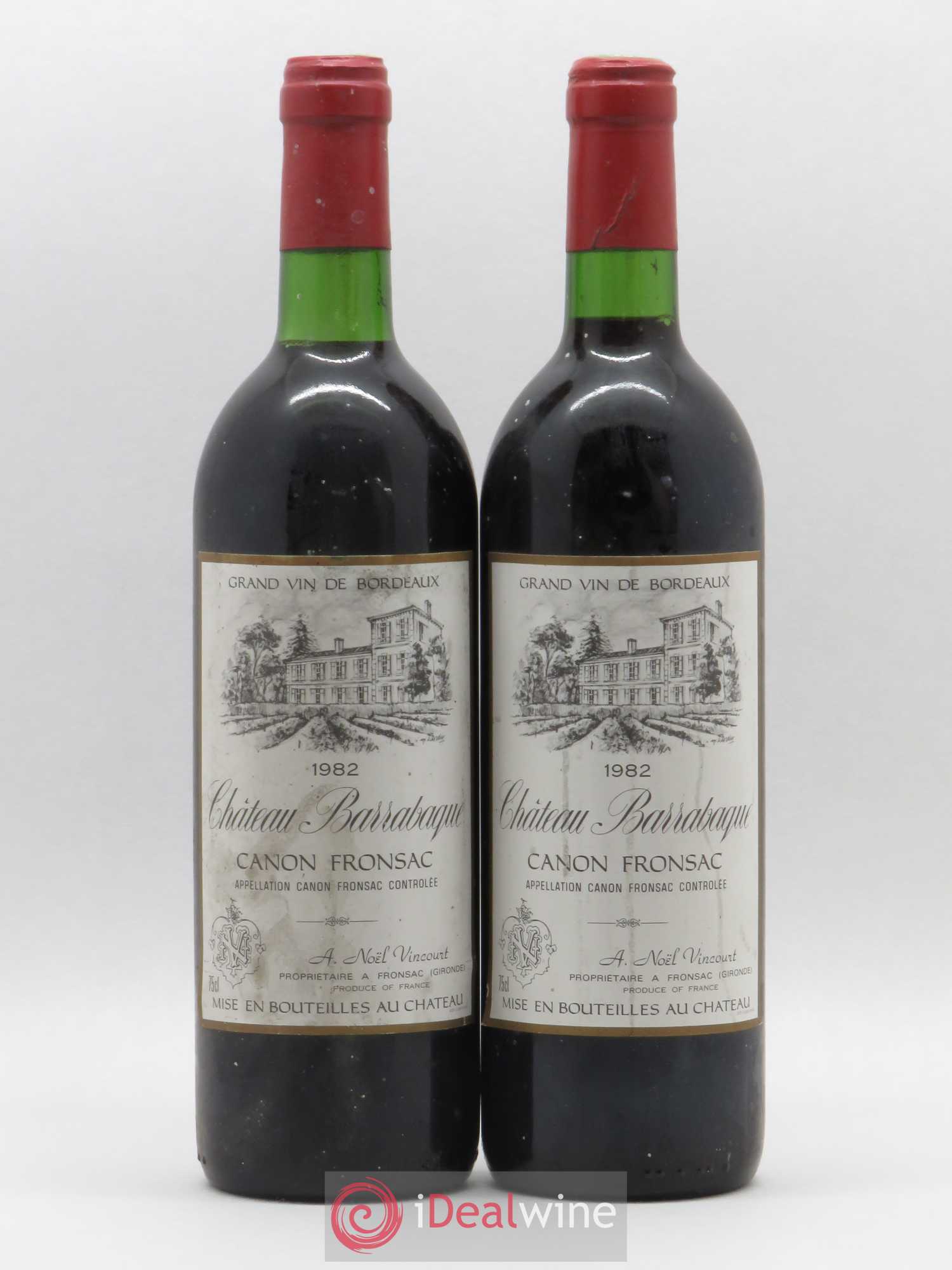 Canon-Fronsac Chateau Barrabaque 1982 - Posten von 2 Flaschen - 0