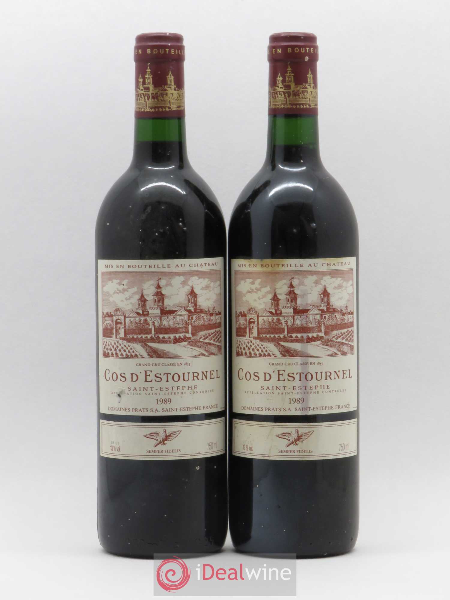 Cos d'Estournel 2ème Grand Cru Classé 1989 - Lot de 2 bouteilles - 0