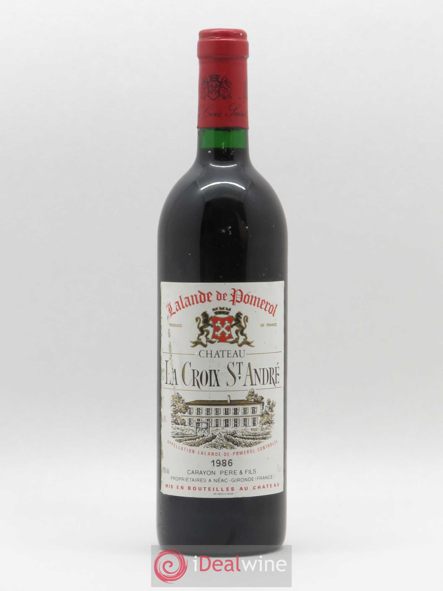Château La Croix Saint André 1986 - Lot de 1 bouteille - 0