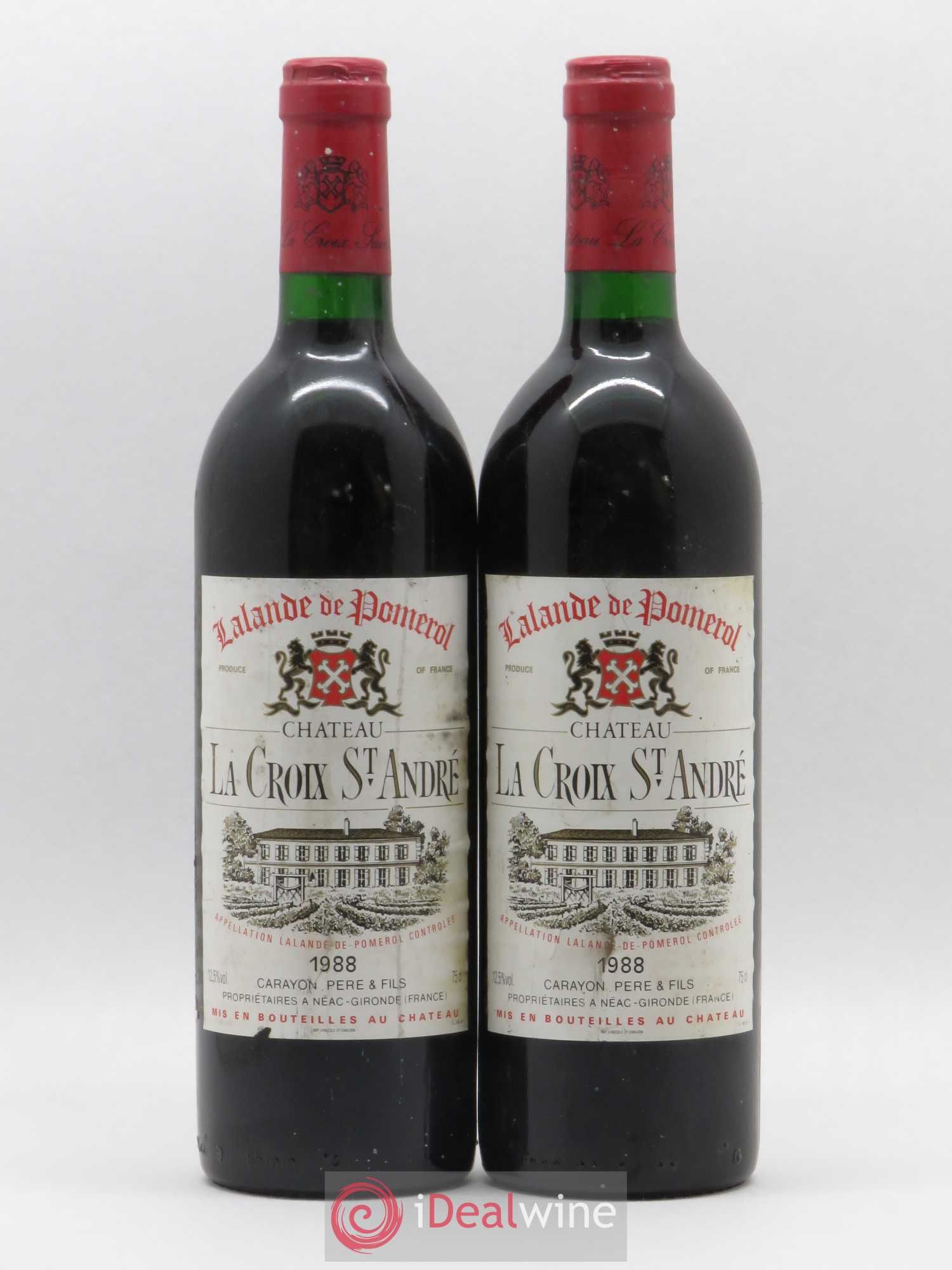 Château La Croix Saint André 1988 - Posten von 2 Flaschen - 0