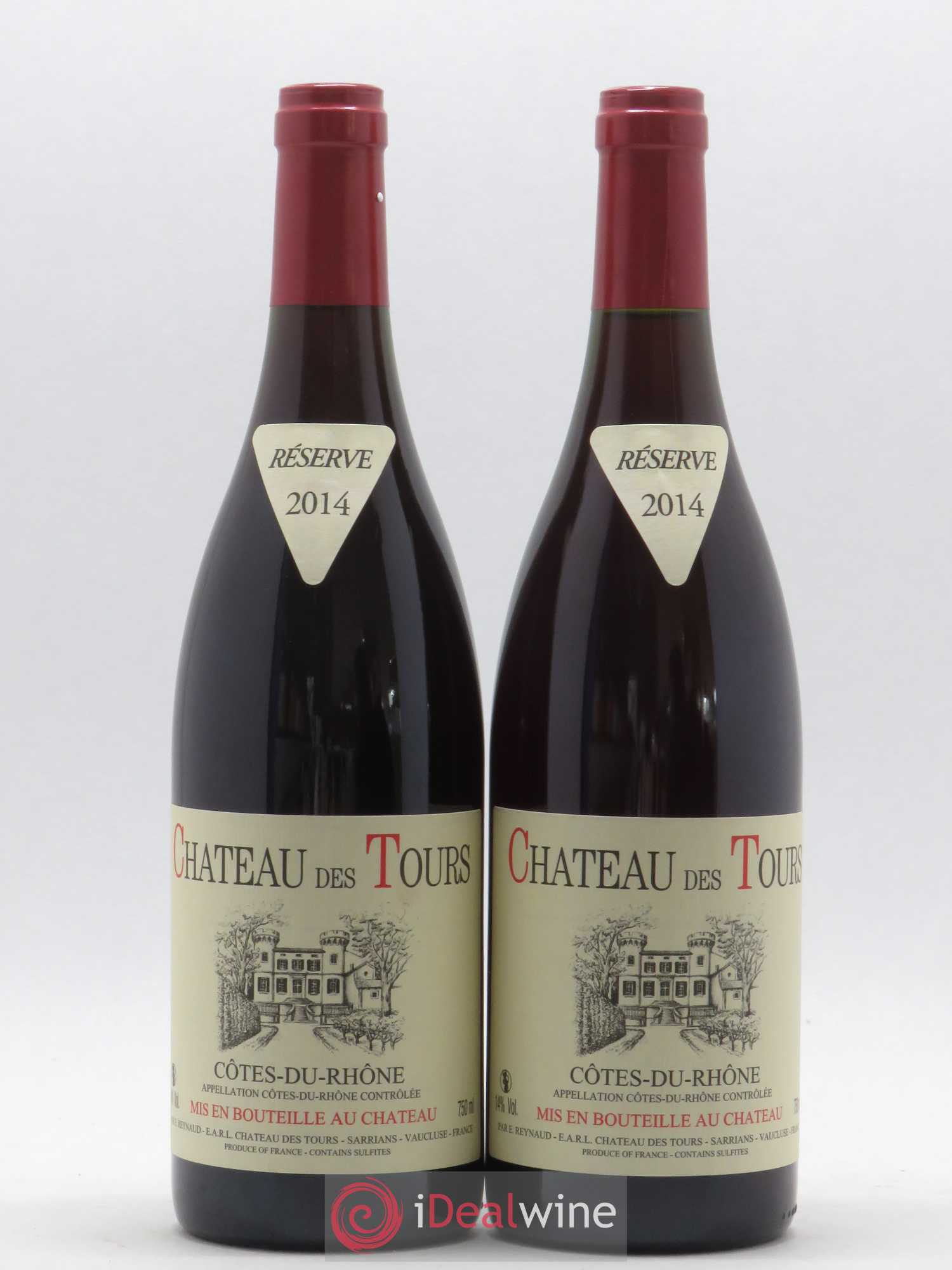 Côtes-du-Rhône Château des Tours Emmanuel Reynaud 2014 - Lot de 2 bouteilles - 0