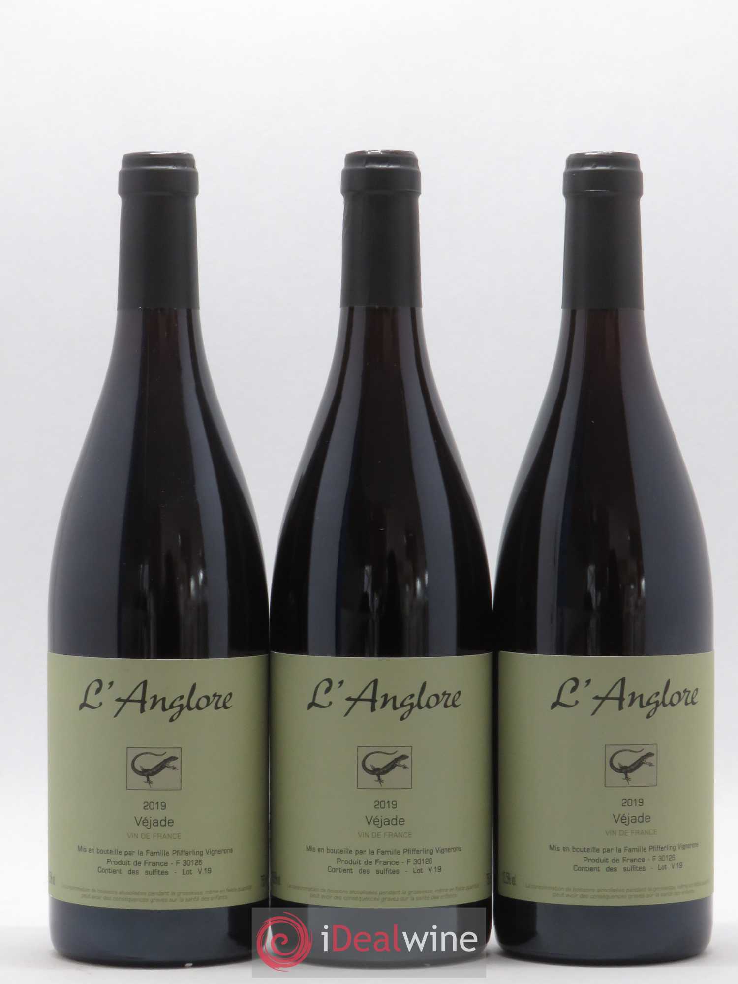 Vin de France Véjade L'Anglore 2019 - Lot de 3 bouteilles - 0