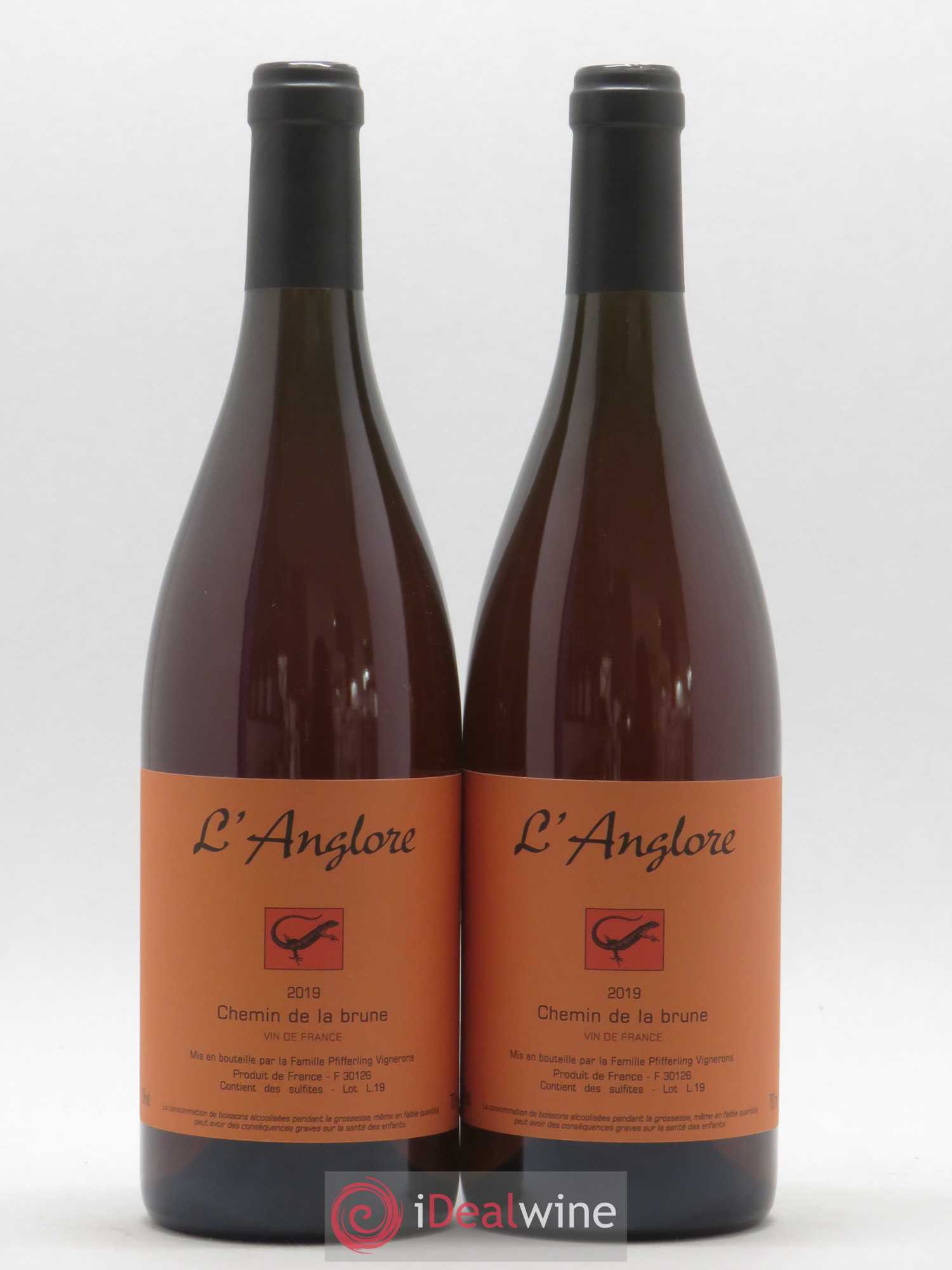 Vin de France Chemin de la brune L'Anglore 2019 - Lot de 2 bouteilles - 0