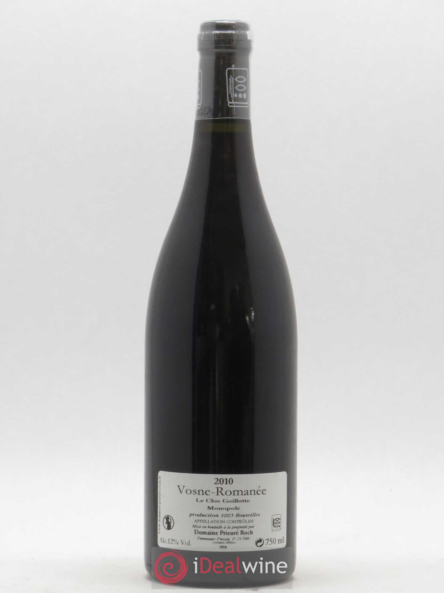 Vosne-Romanée Le Clos Goillotte Prieuré Roch 2010 - Posten von 1 Flasche - 1