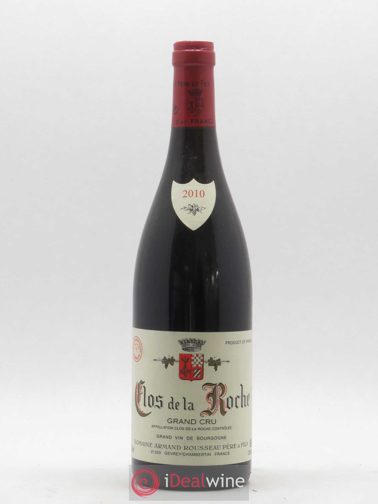 Clos de la Roche Grand Cru Armand Rousseau (Domaine) 2010 - Lot de 1 bouteille - 0