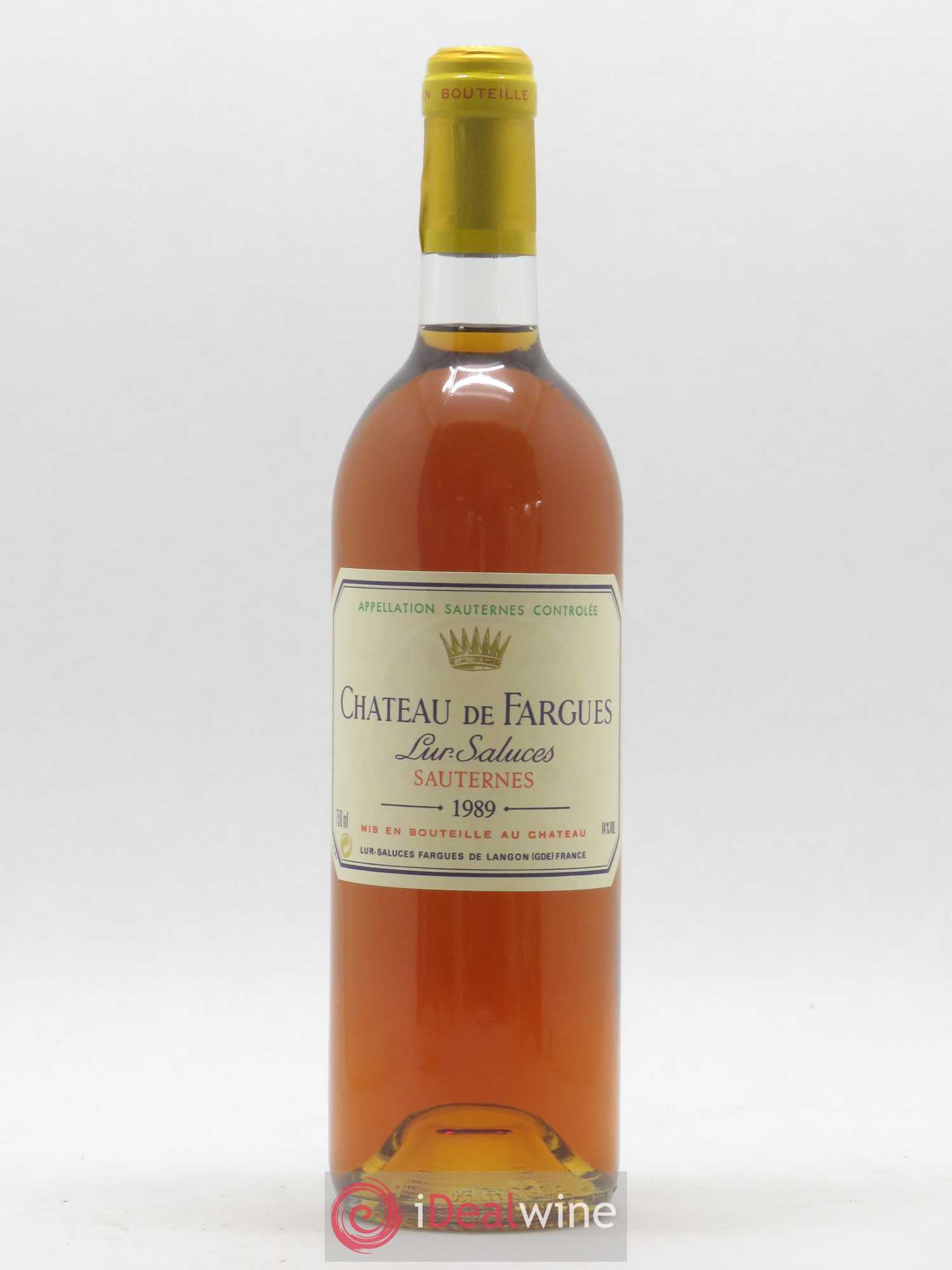 Château de Fargues 1989 - Lotto di 1 bottiglia - 0