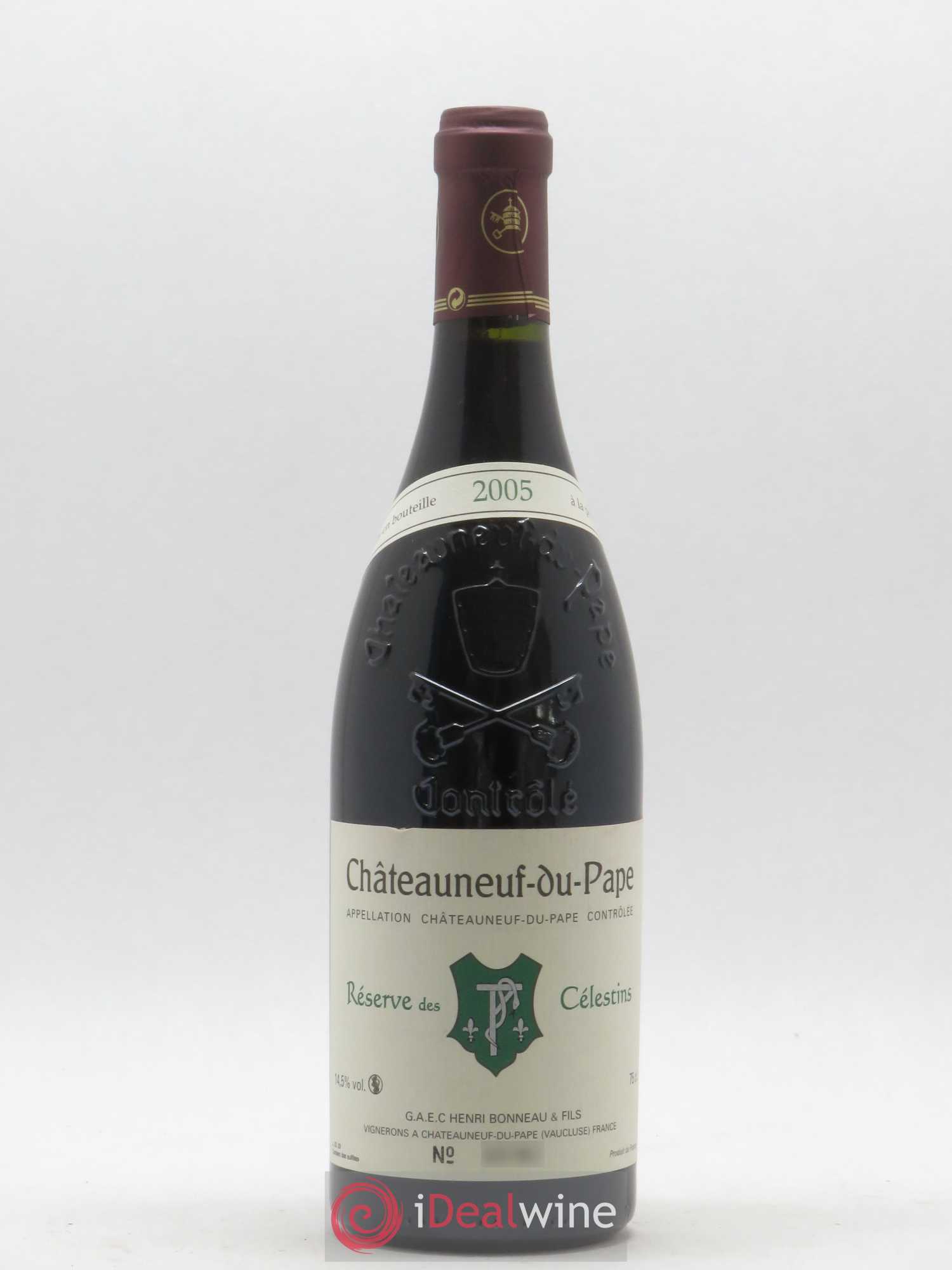 Châteauneuf-du-Pape Réserve des Célestins Henri Bonneau & Fils 2005 - Lot de 1 bouteille - 0