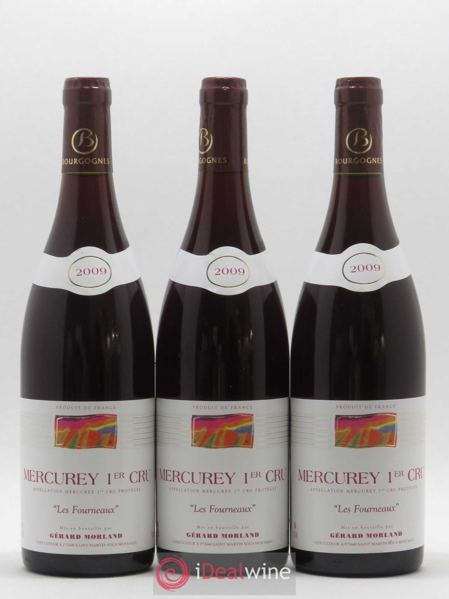 Mercurey 1er Cru Les Fourneaux Gérard Morland 2009 - Posten von 3 Flaschen - 0