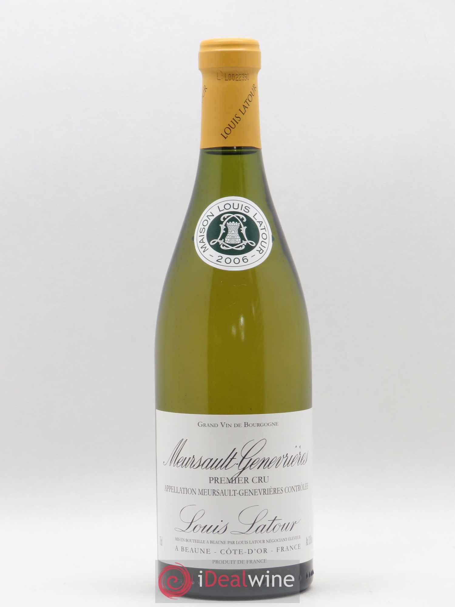 Meursault 1er Cru Genevrières Louis Latour (sans prix de réserve) 2006 - Lot de 1 bouteille - 0