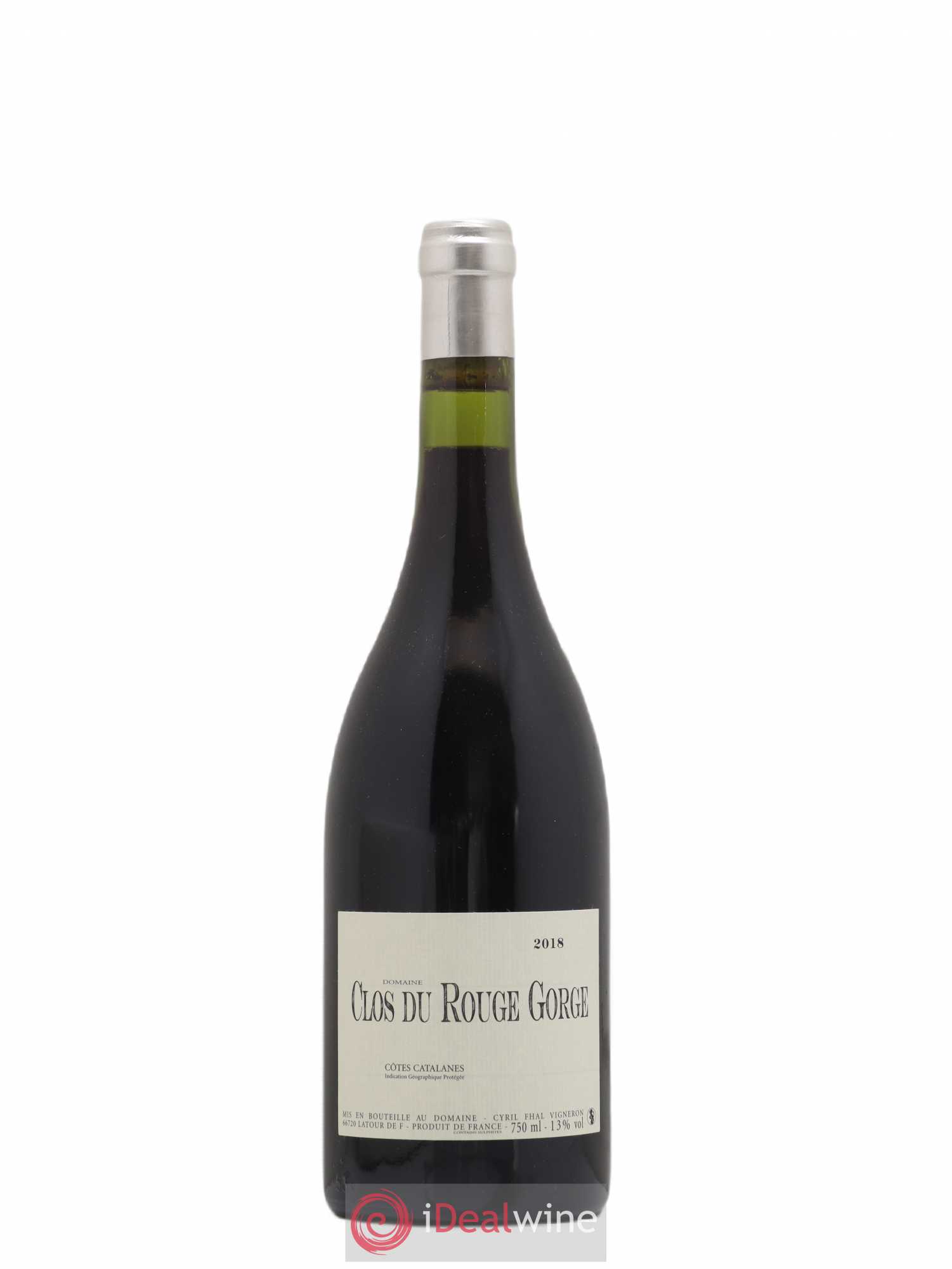 Côtes Catalanes Clos du Rouge Gorge Cyril Fhal 2018 - Lot de 1 bouteille - 0