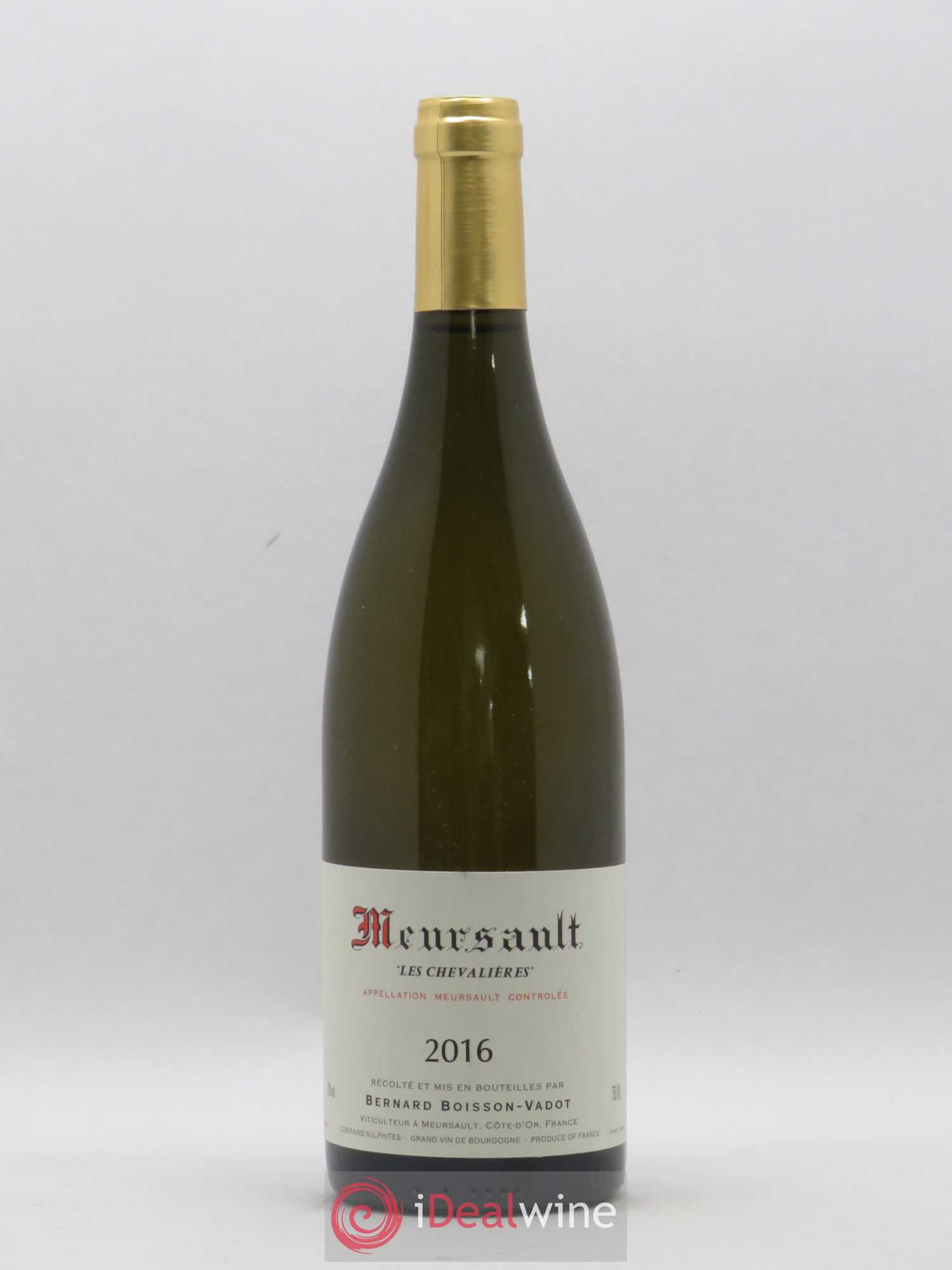Meursault Les Chevalières Boisson-Vadot (Domaine) 2016 - Lot de 1 bouteille - 0