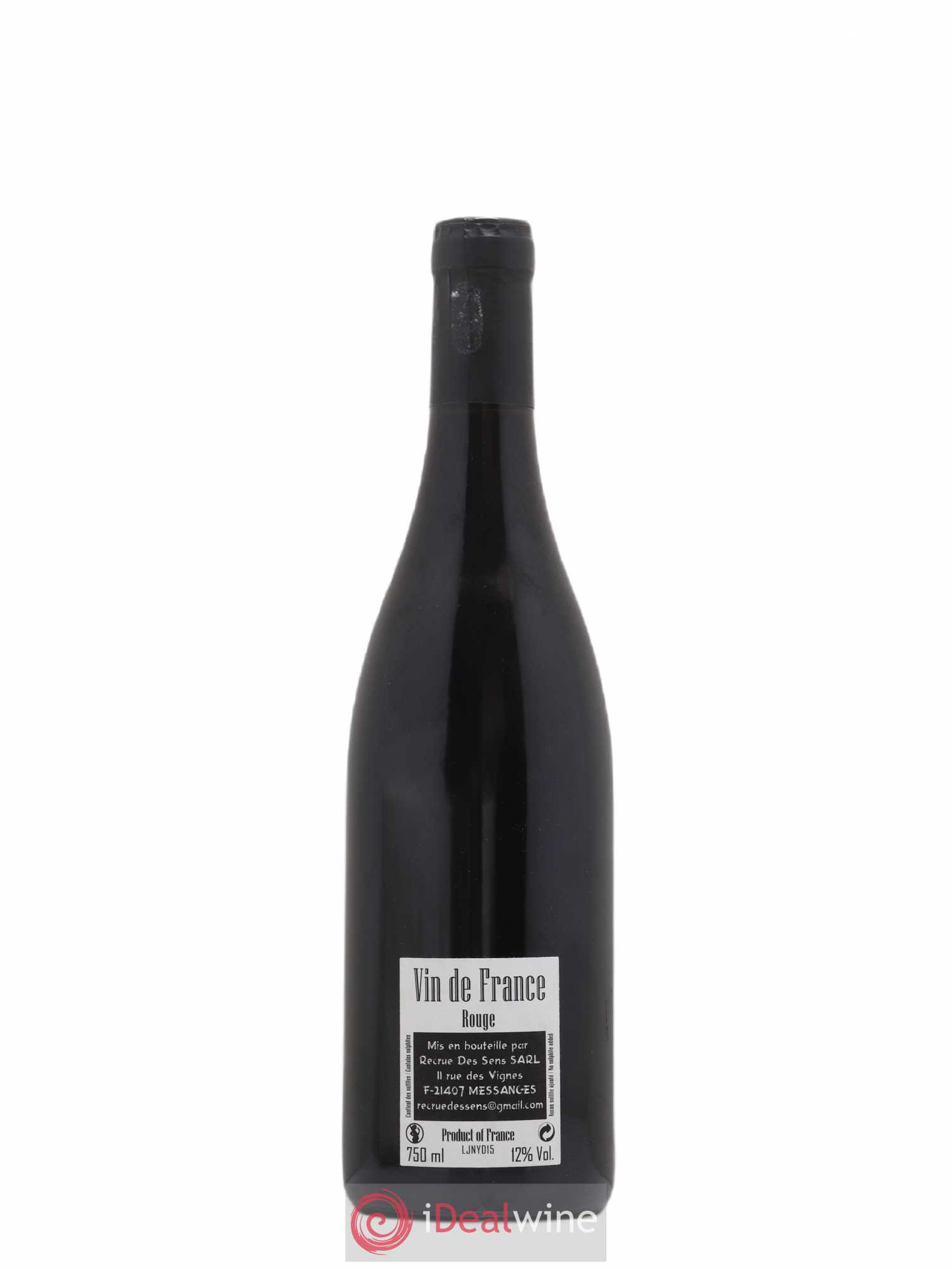 Vin de France Jeannot Yann Durieux 2015 - Lot de 1 bouteille - 1